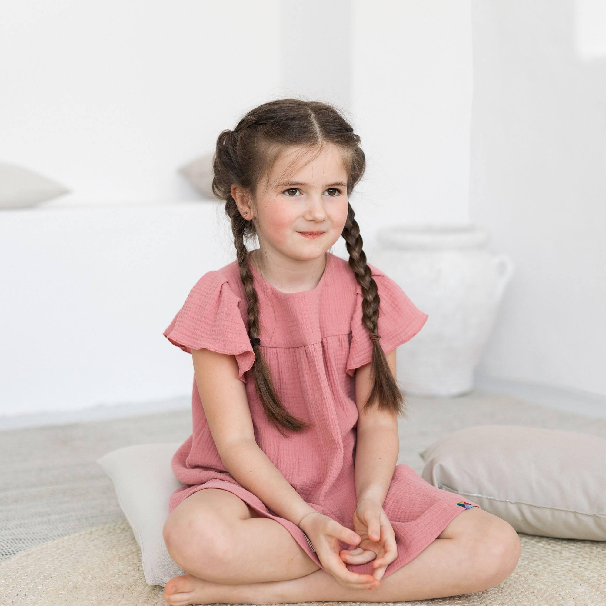 Pink muslin dress