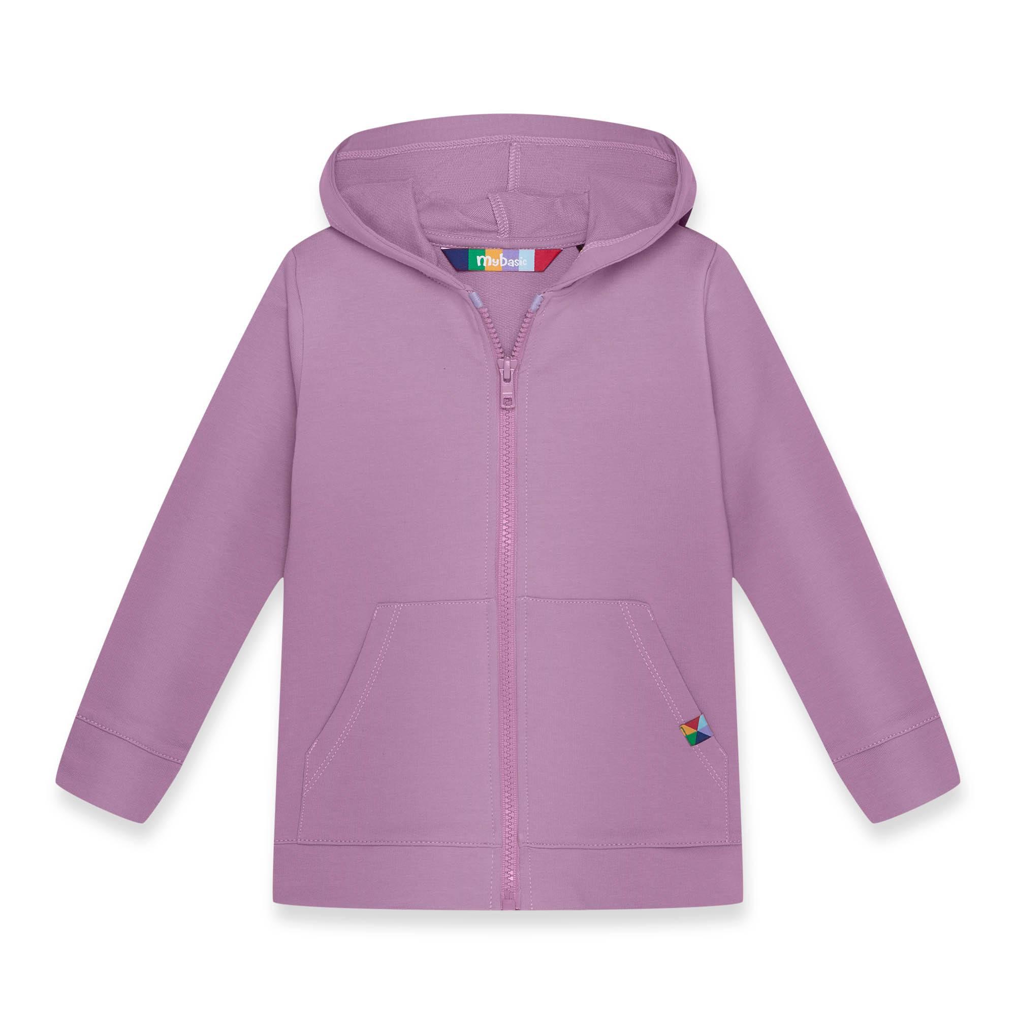 Light purple zip-up hoodie