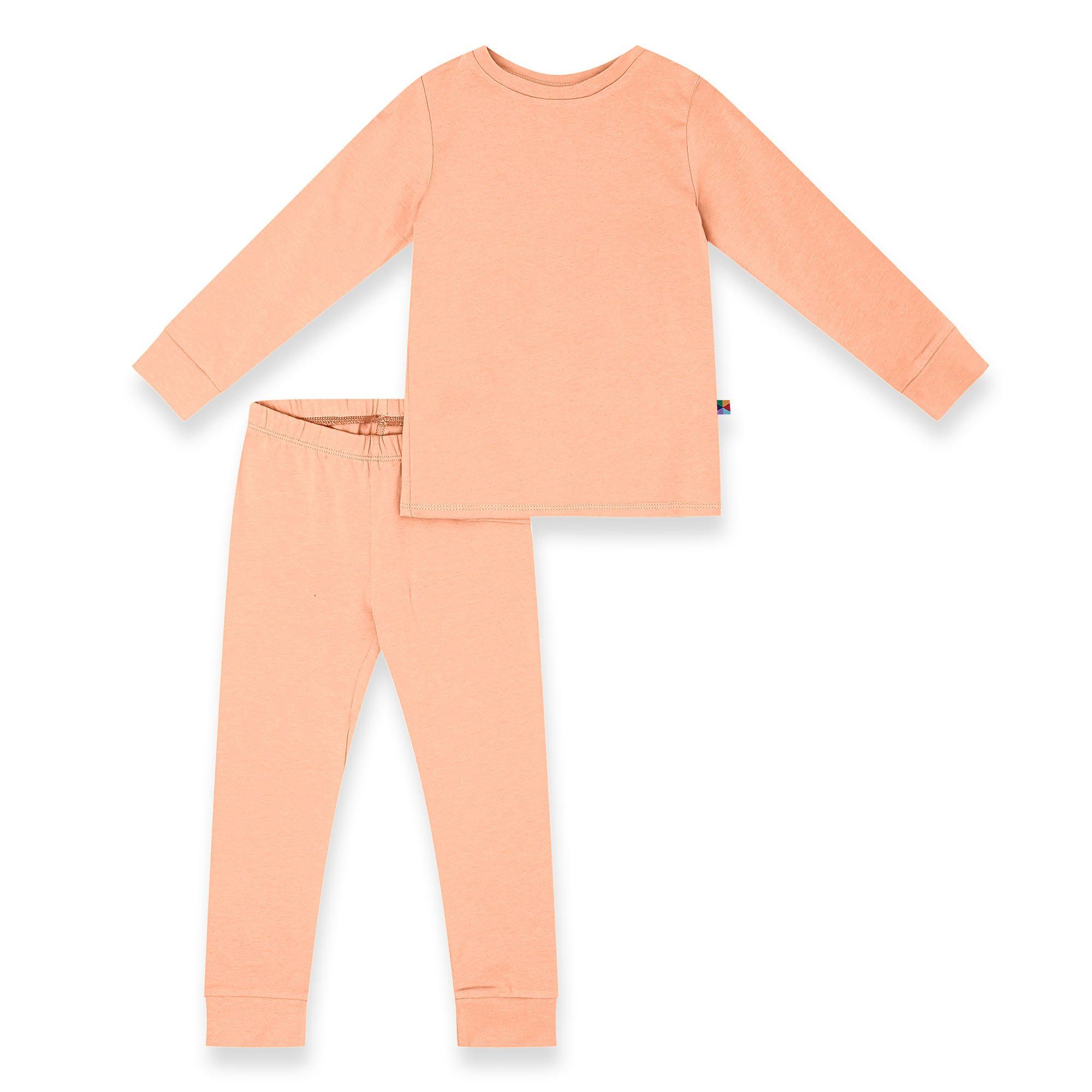 Apricot two-piece pajama set