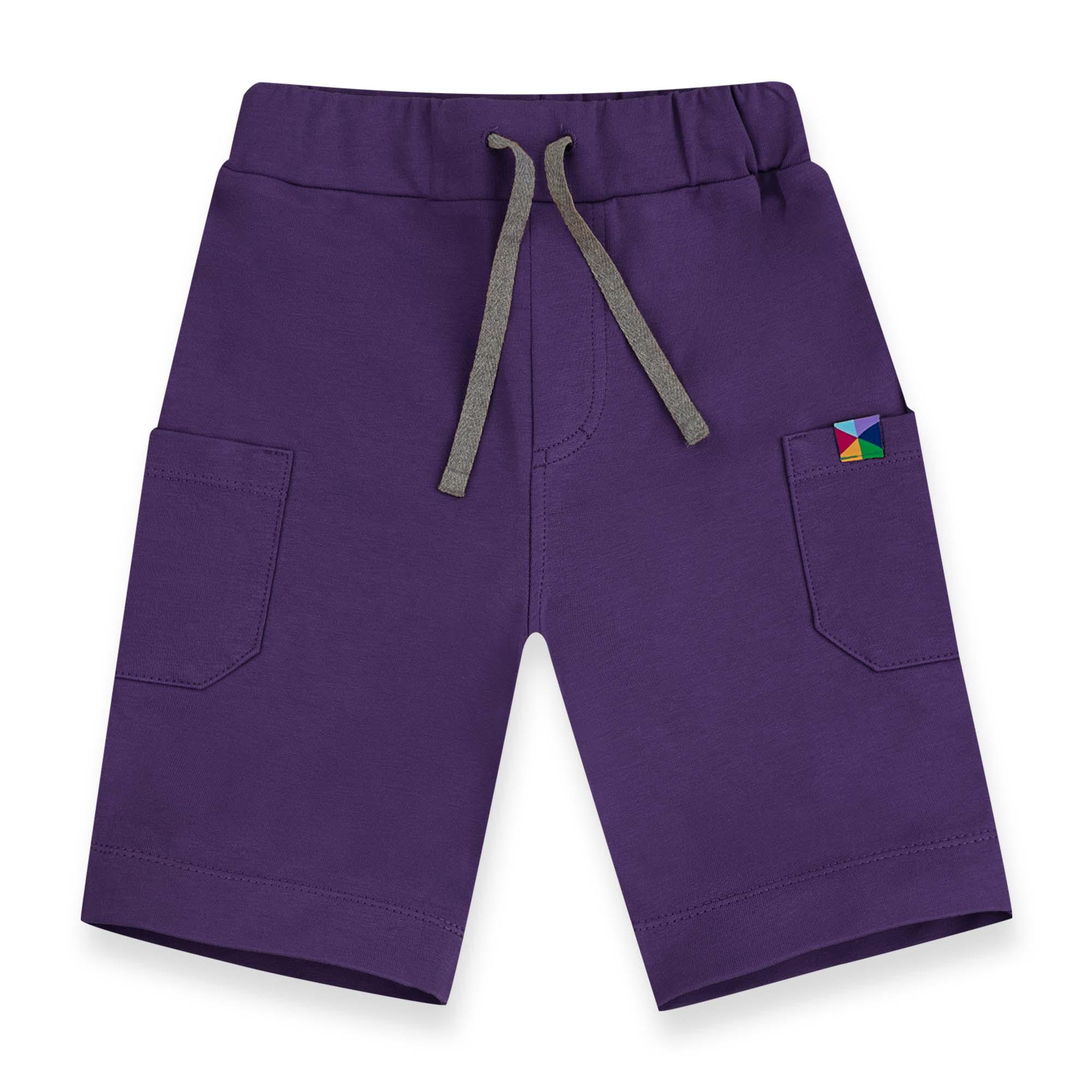 Violet cargo shorts