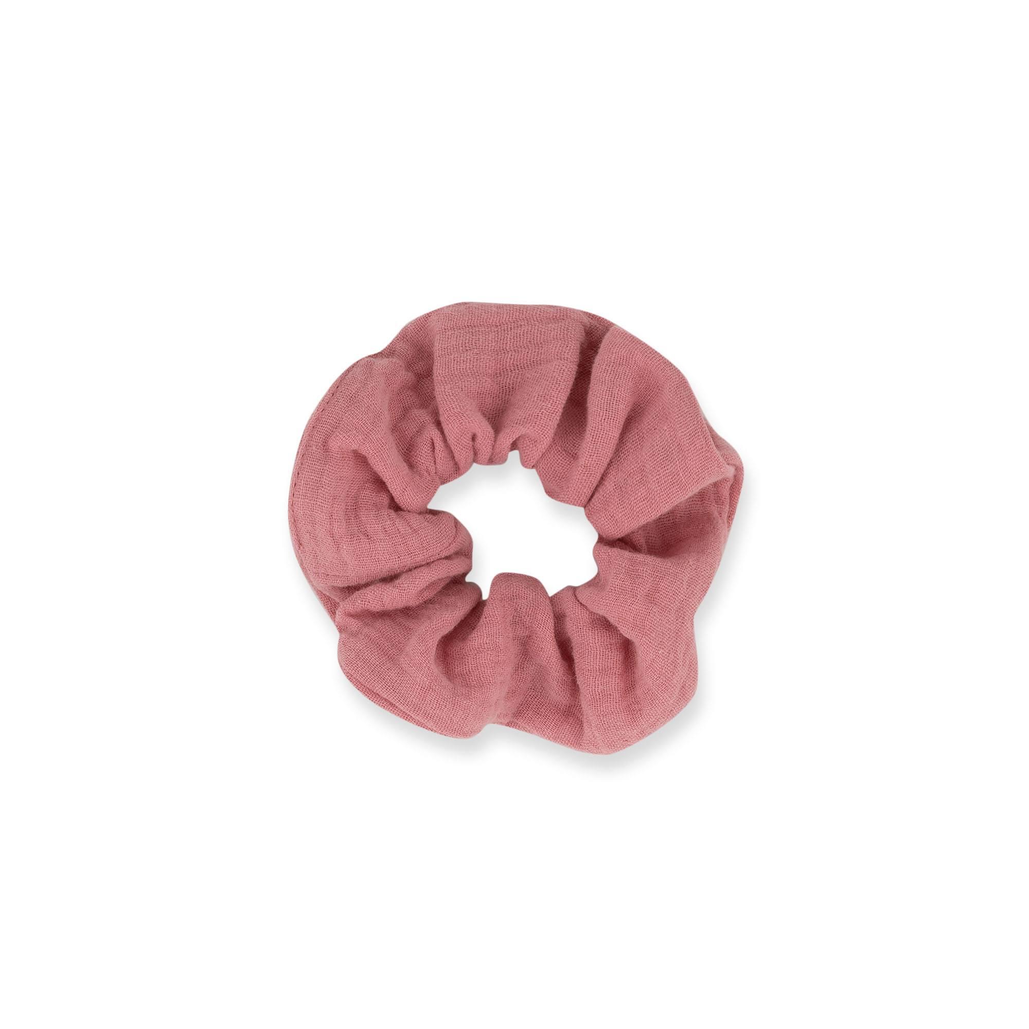 Pink muslin scrunchie set