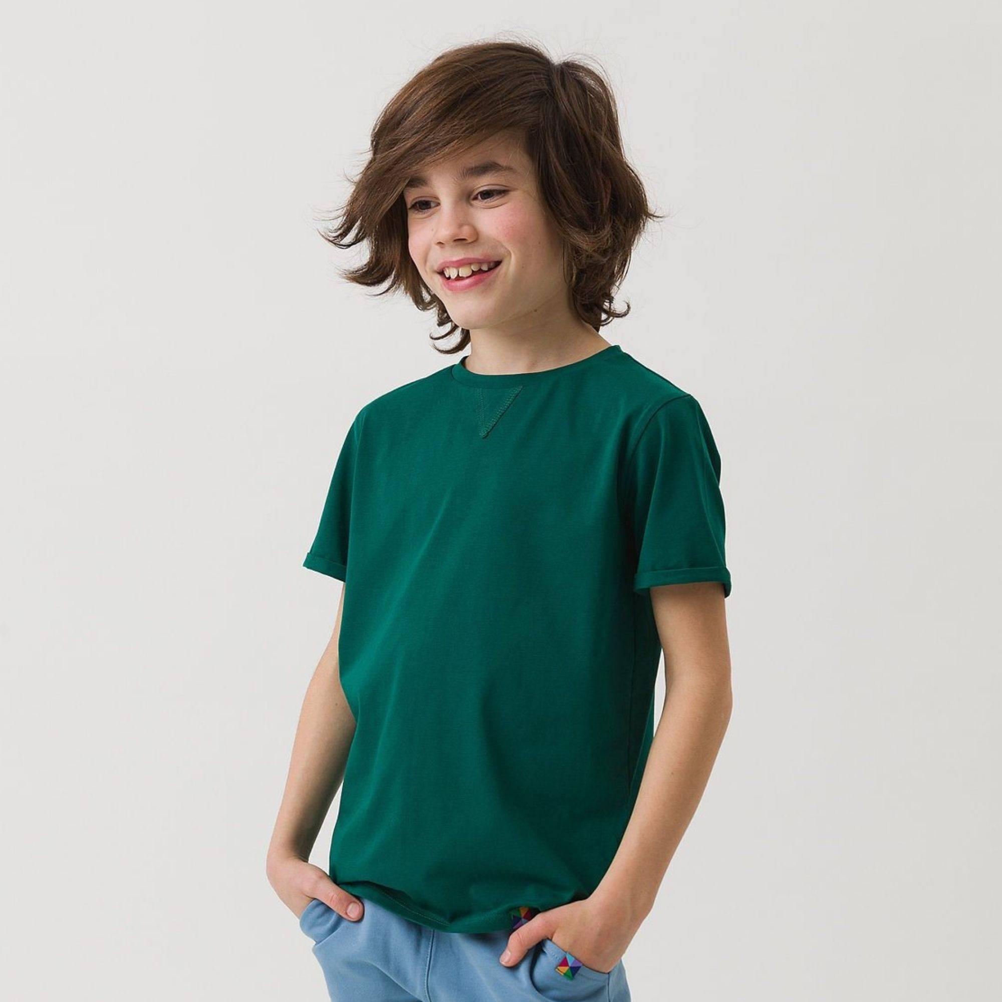 Bottle-green T-shirt