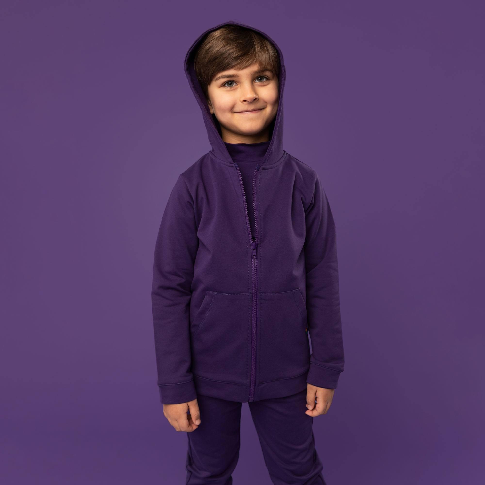 Violet zip-up hoodie