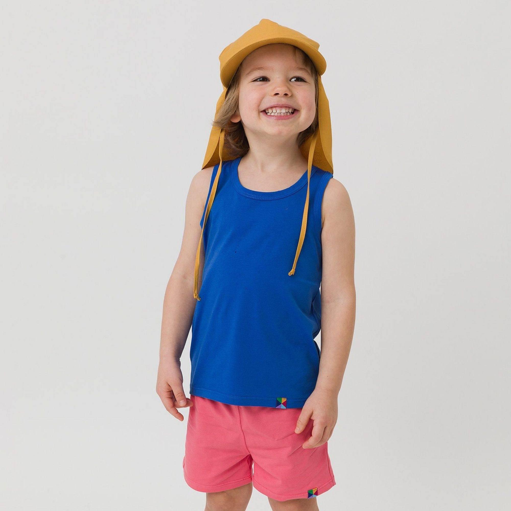 Mustard brimmed cap 2-5 y