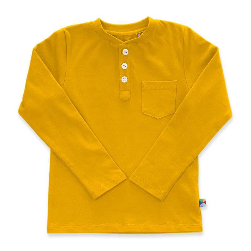 Mustard henley longsleeve shirt