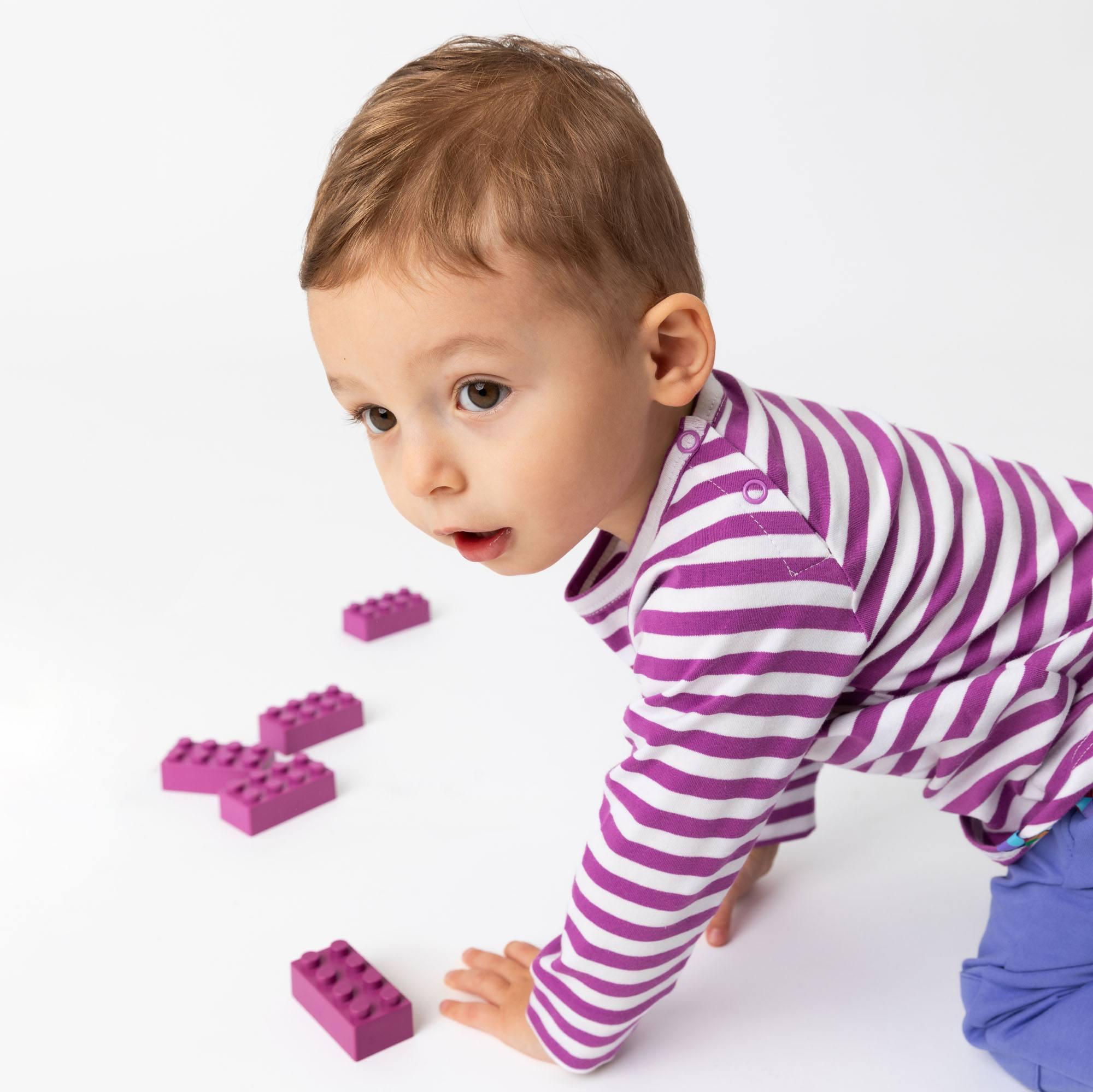 Violet stripes longe sleeve shirt Baby