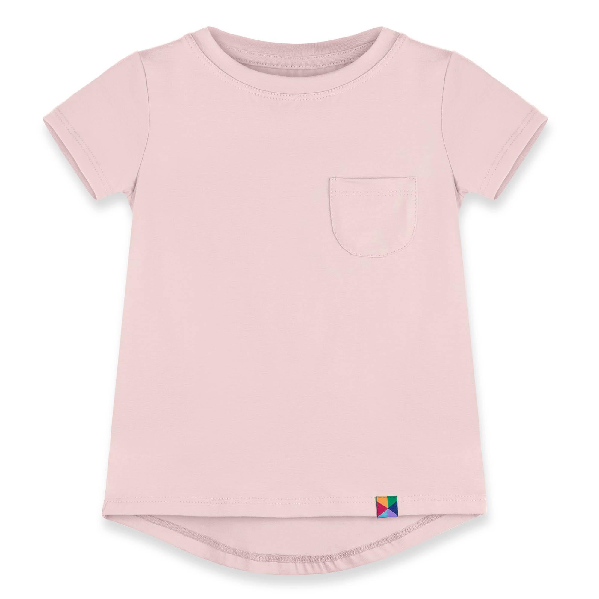 Light pink T-shirt with pocket