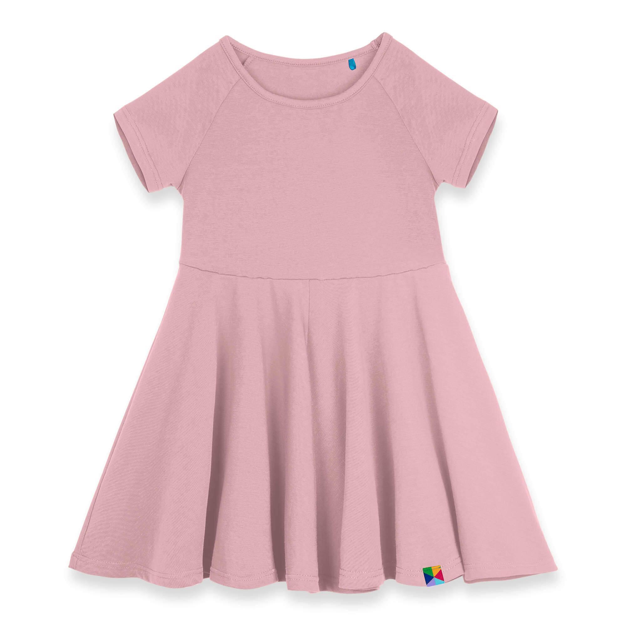 Pastel pink short sleeve dress