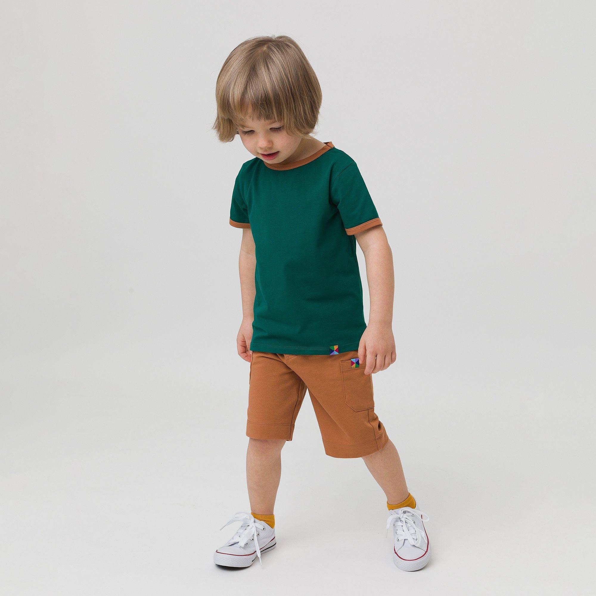 Caramel cargo shorts