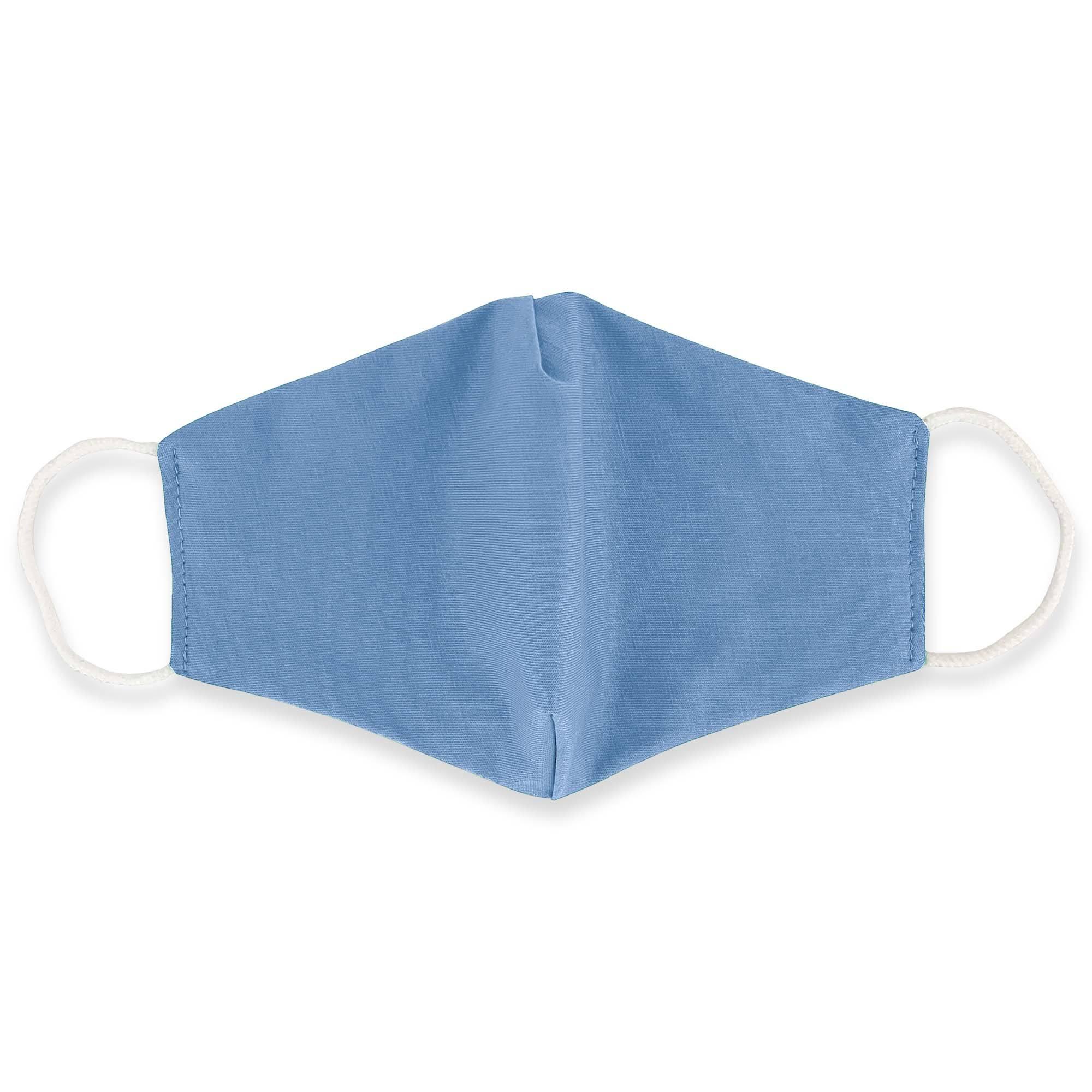 Sky blue cotton face mask