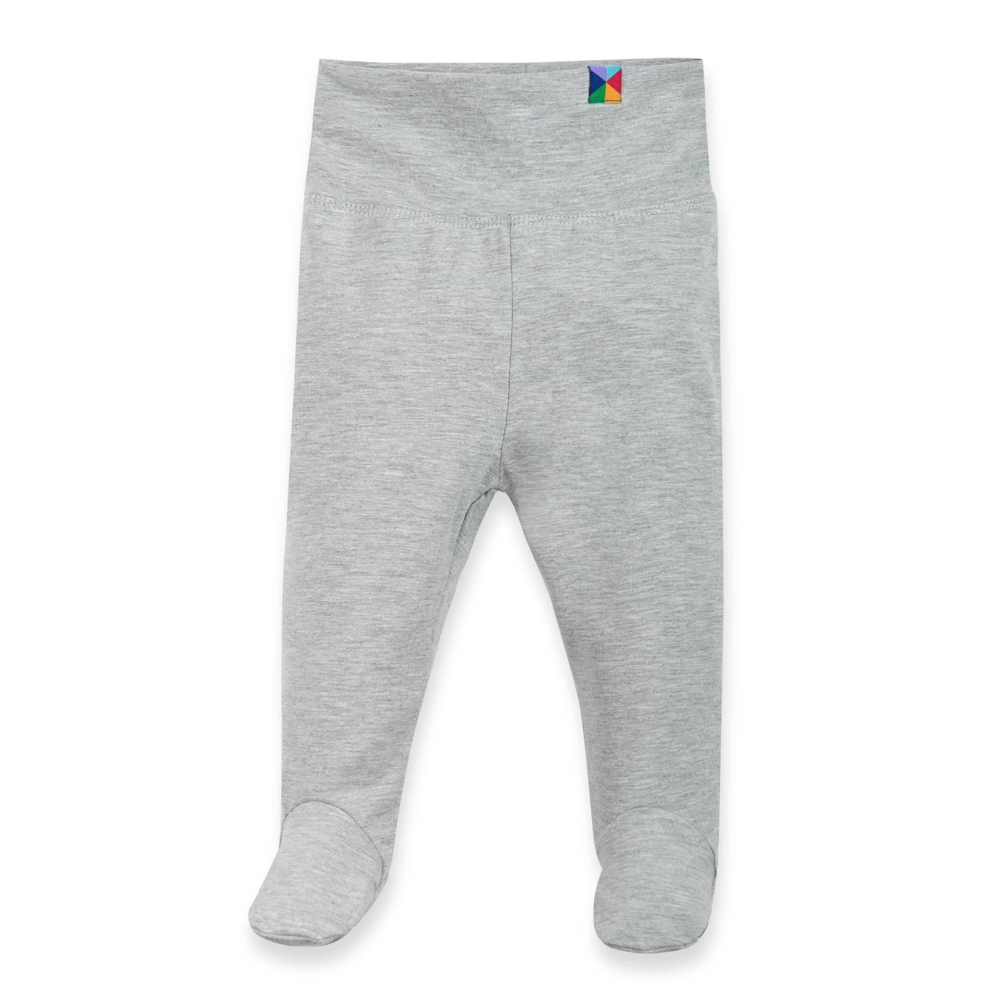 Grey melange jersey pants