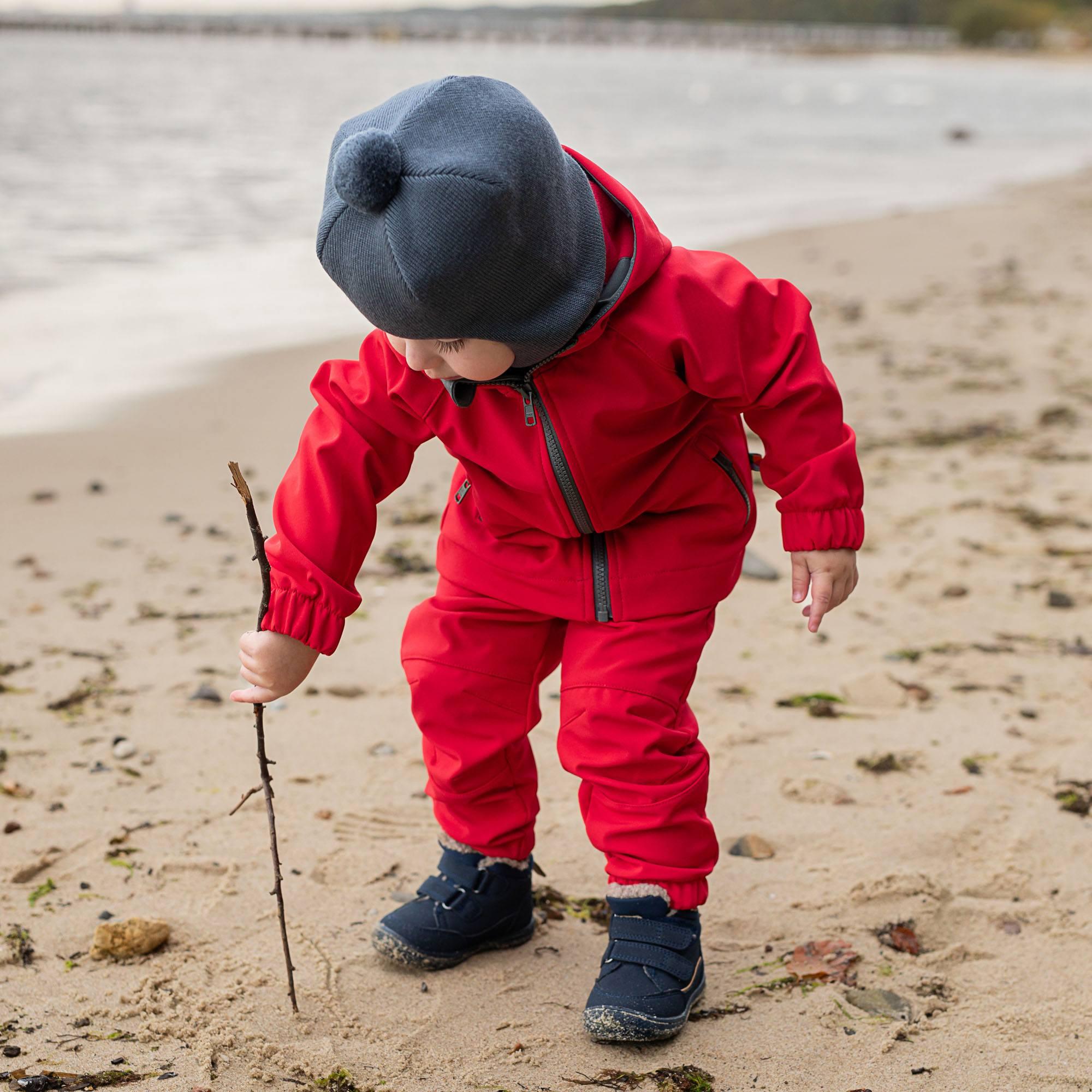 Red softshell jacket Baby