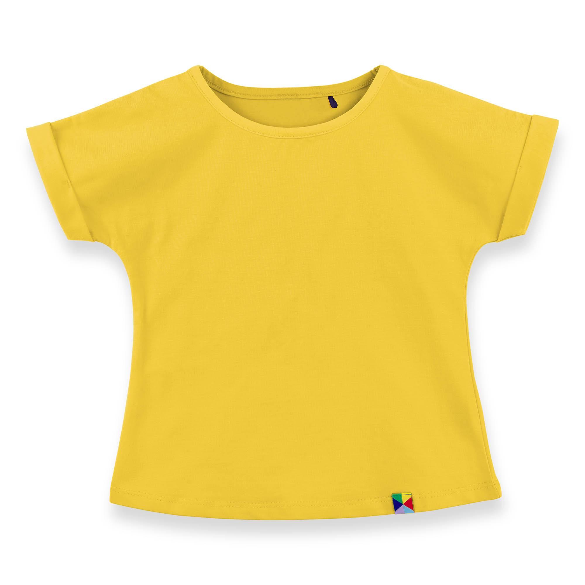 Yellow crew neck shirt