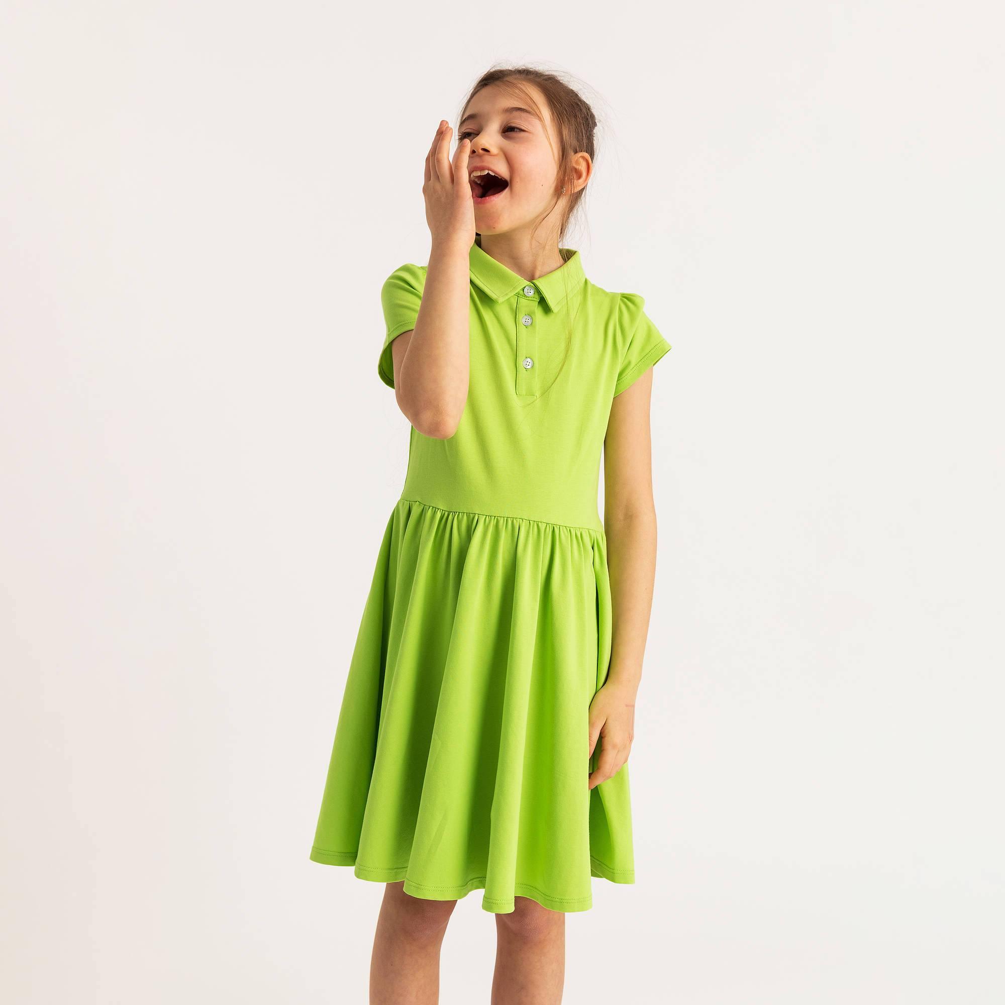 Lime green polo dress