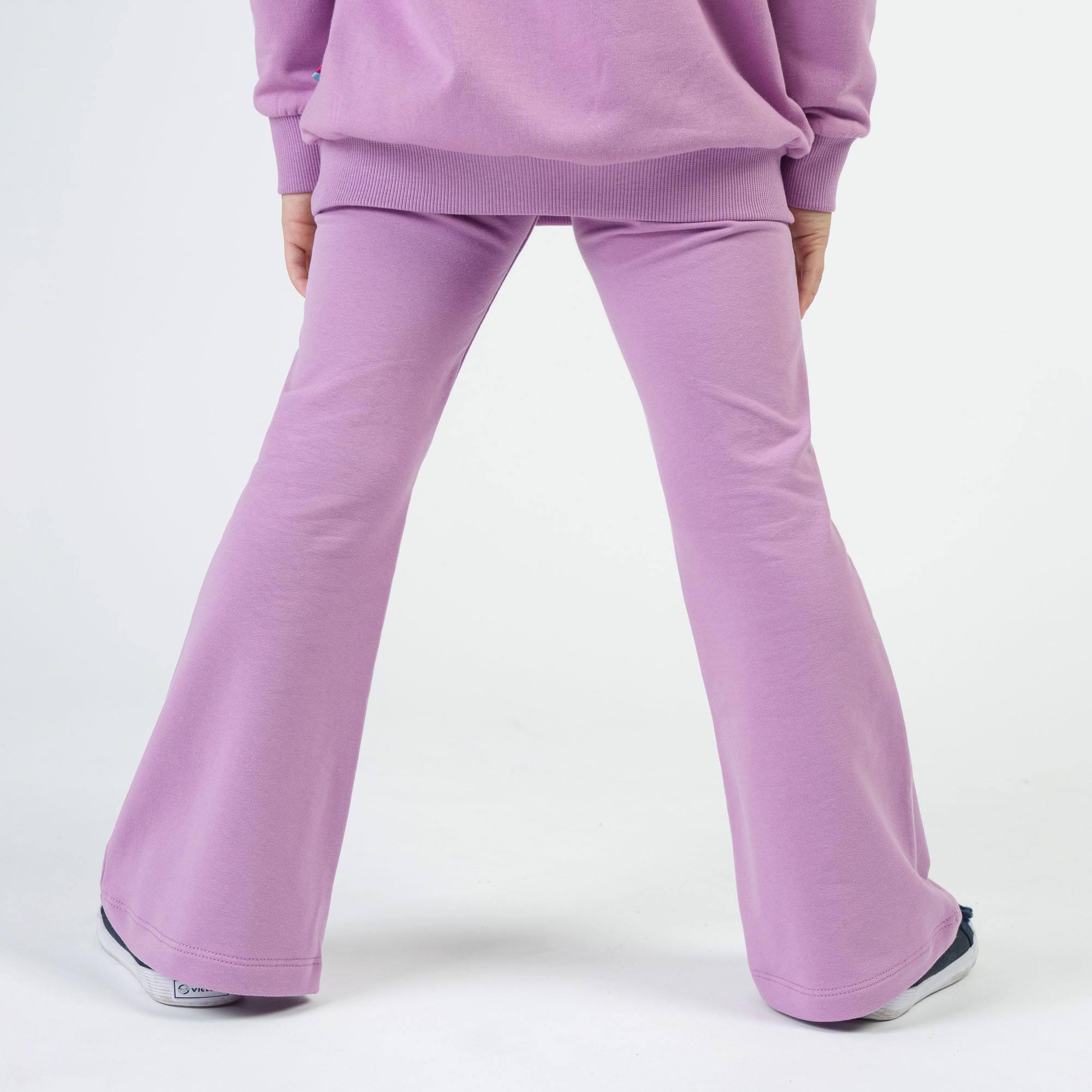 Light purple flared pants