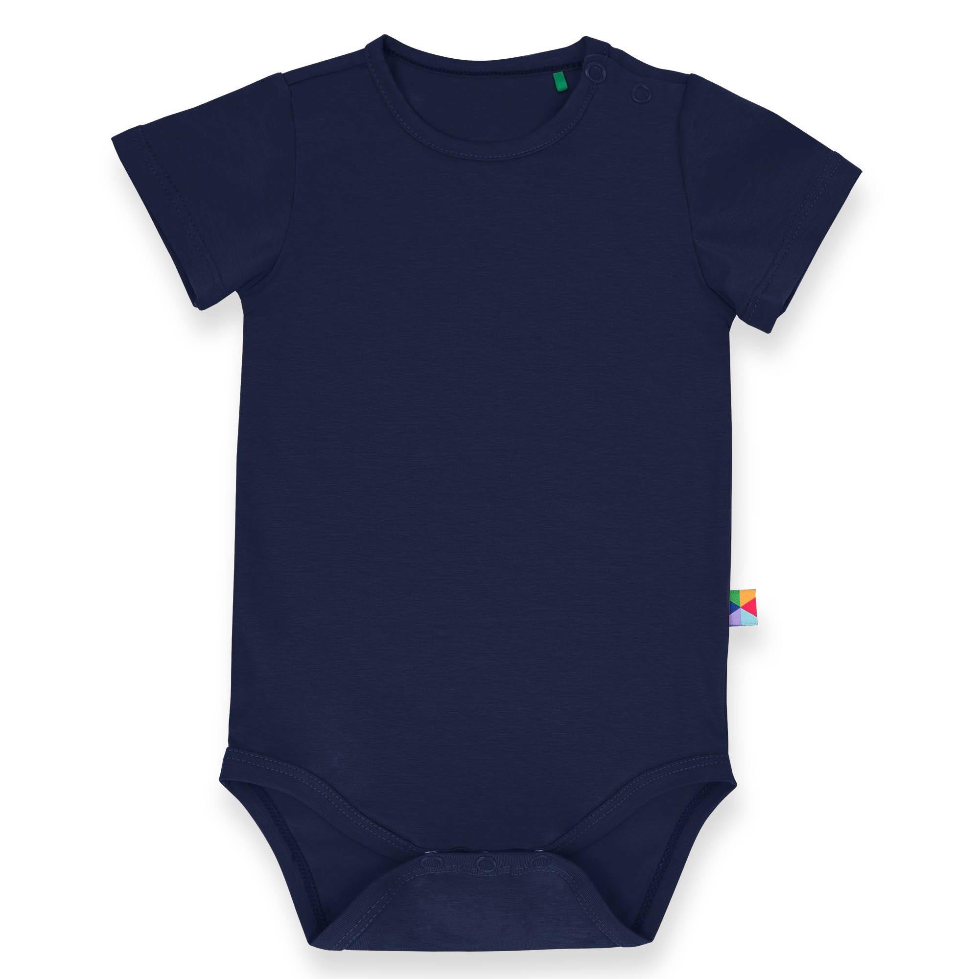 Navy blue short sleeve bodysuit