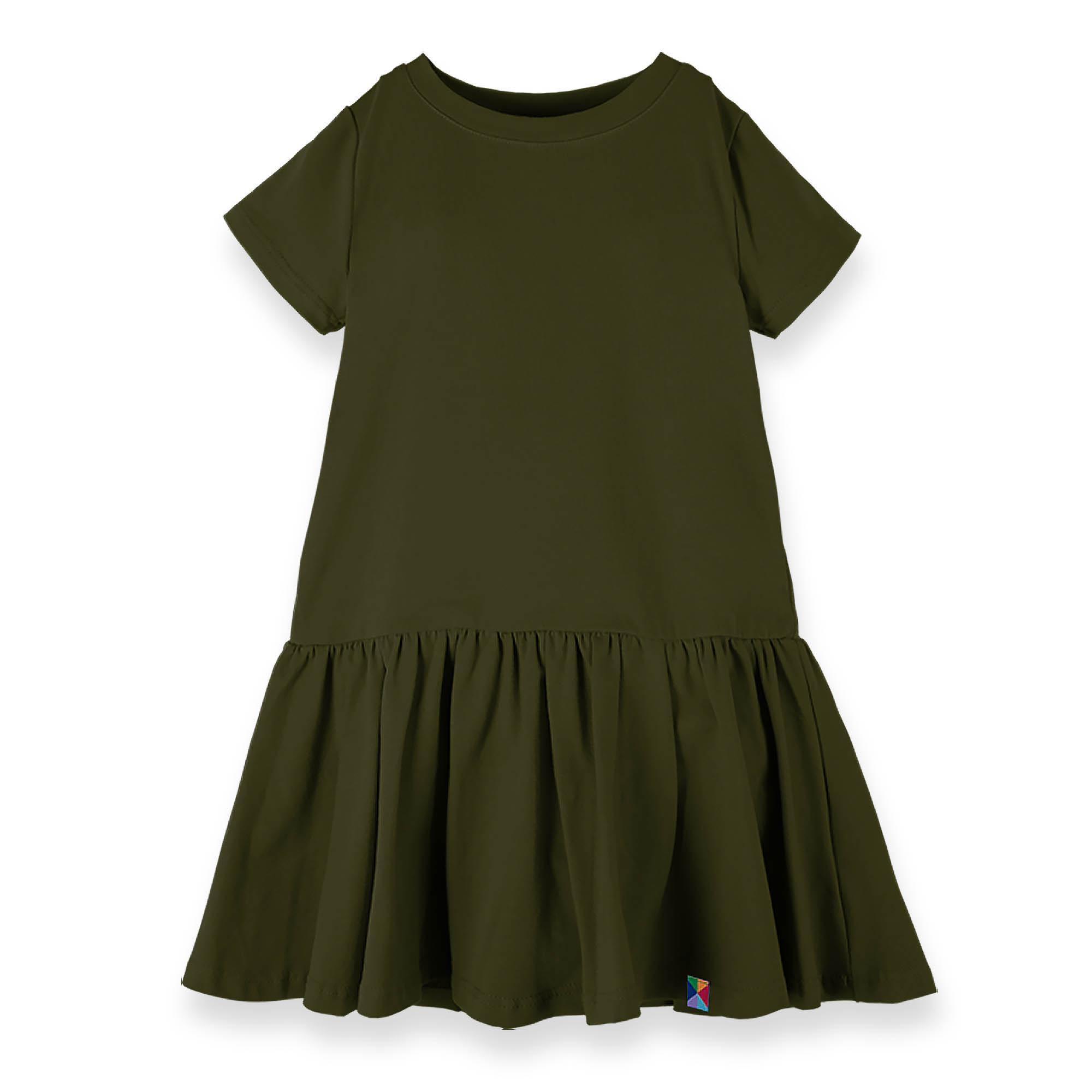 Khaki frill dress