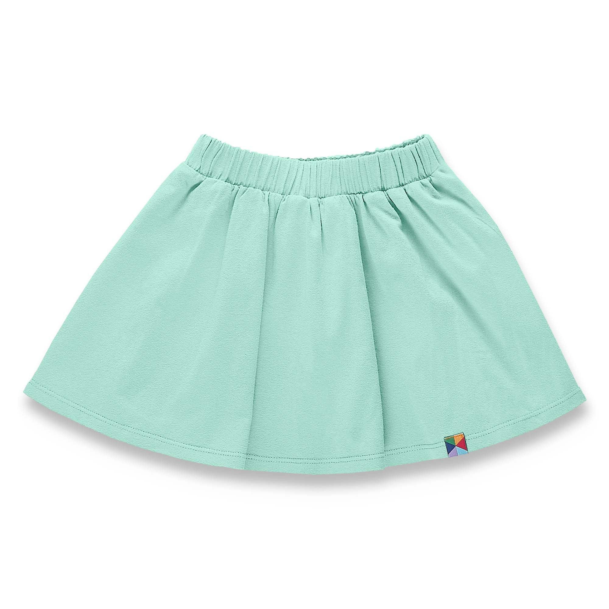 Mint - apricot reversible skirt