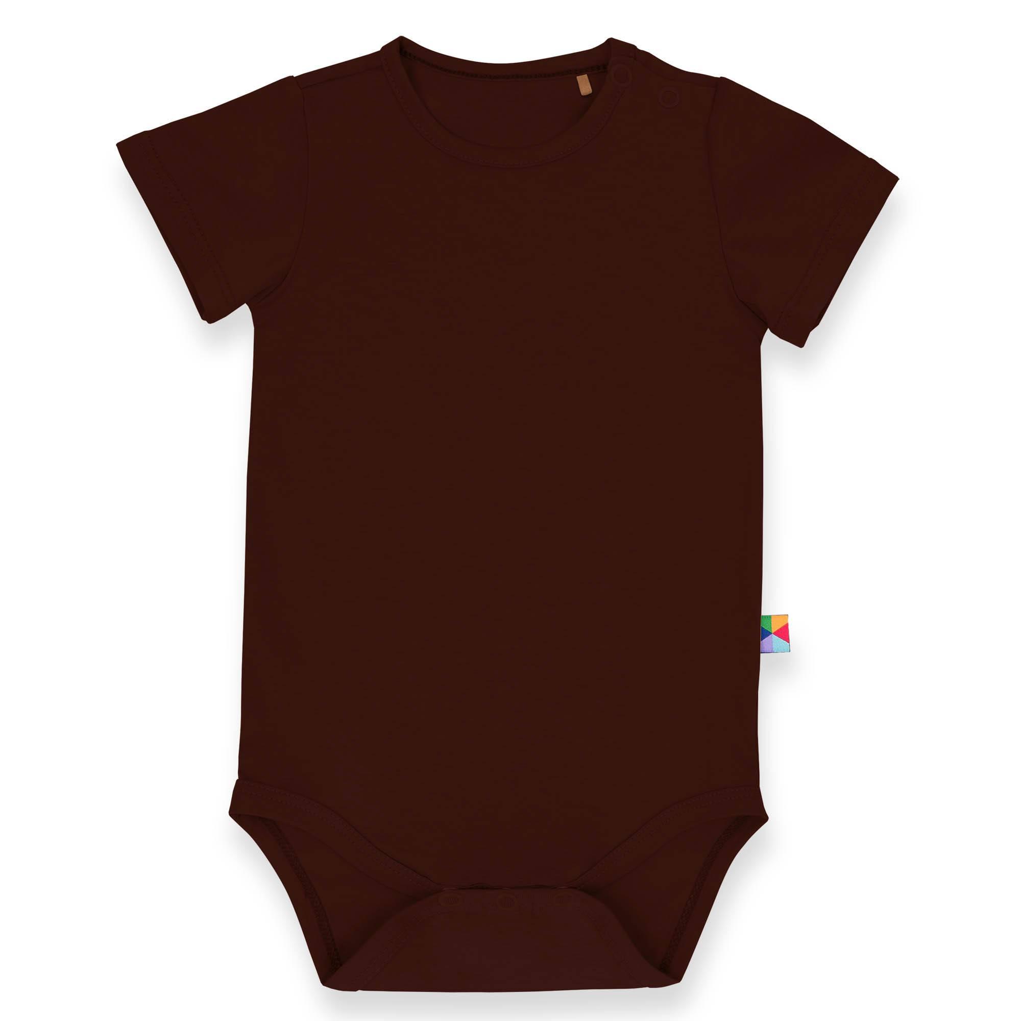 Brown short sleeve bodysuit