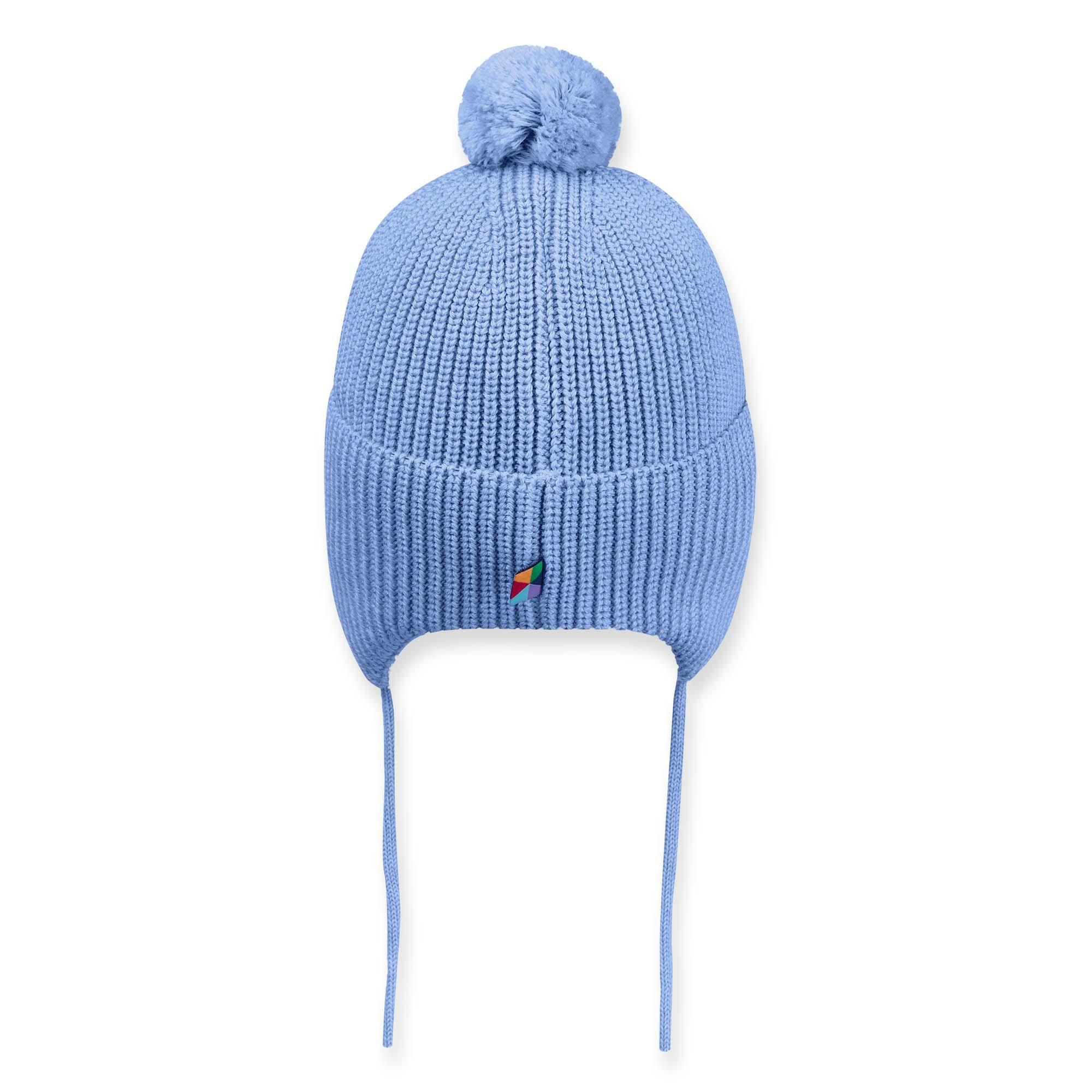 Sky blue merino wool hat Baby