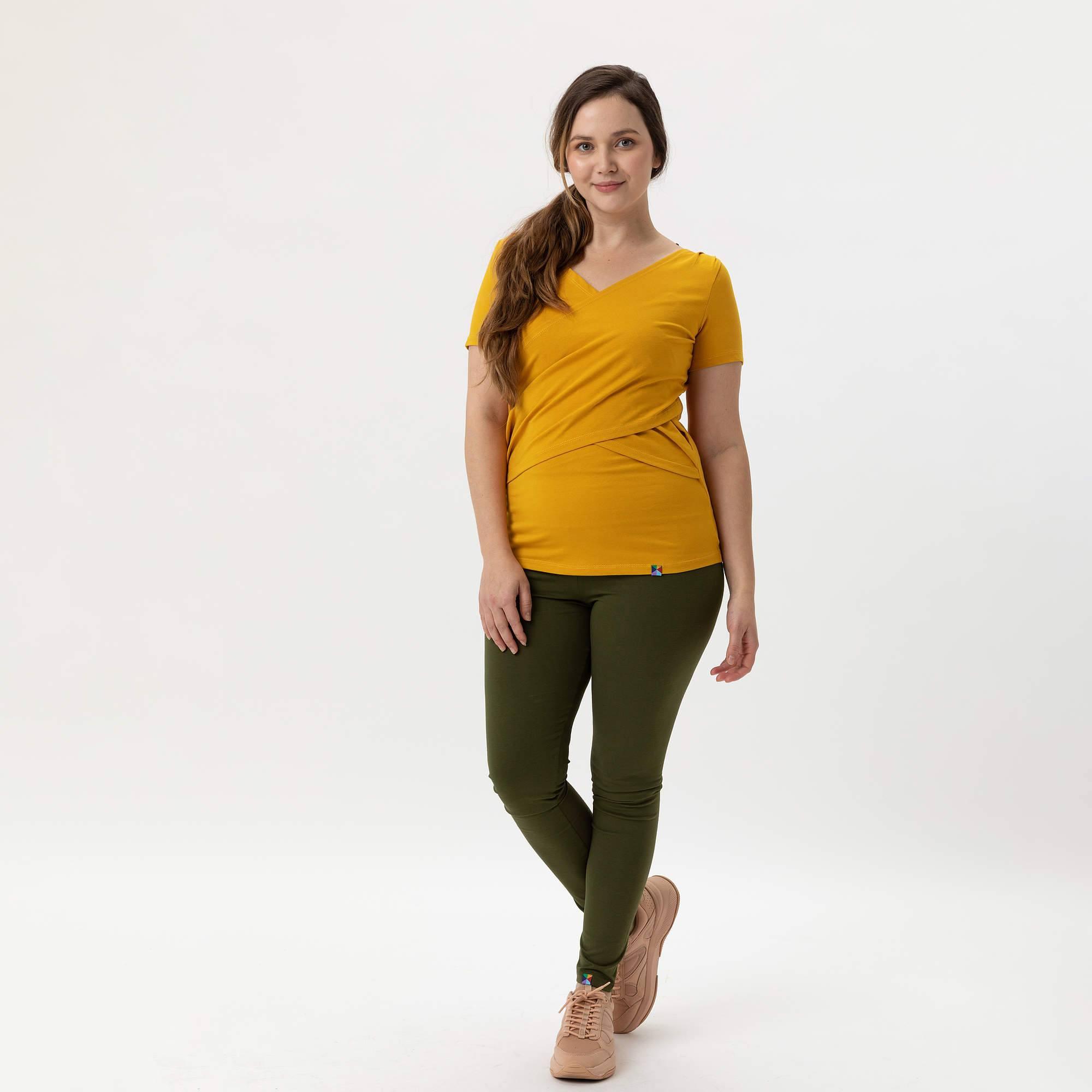 Mustard nursing blouse