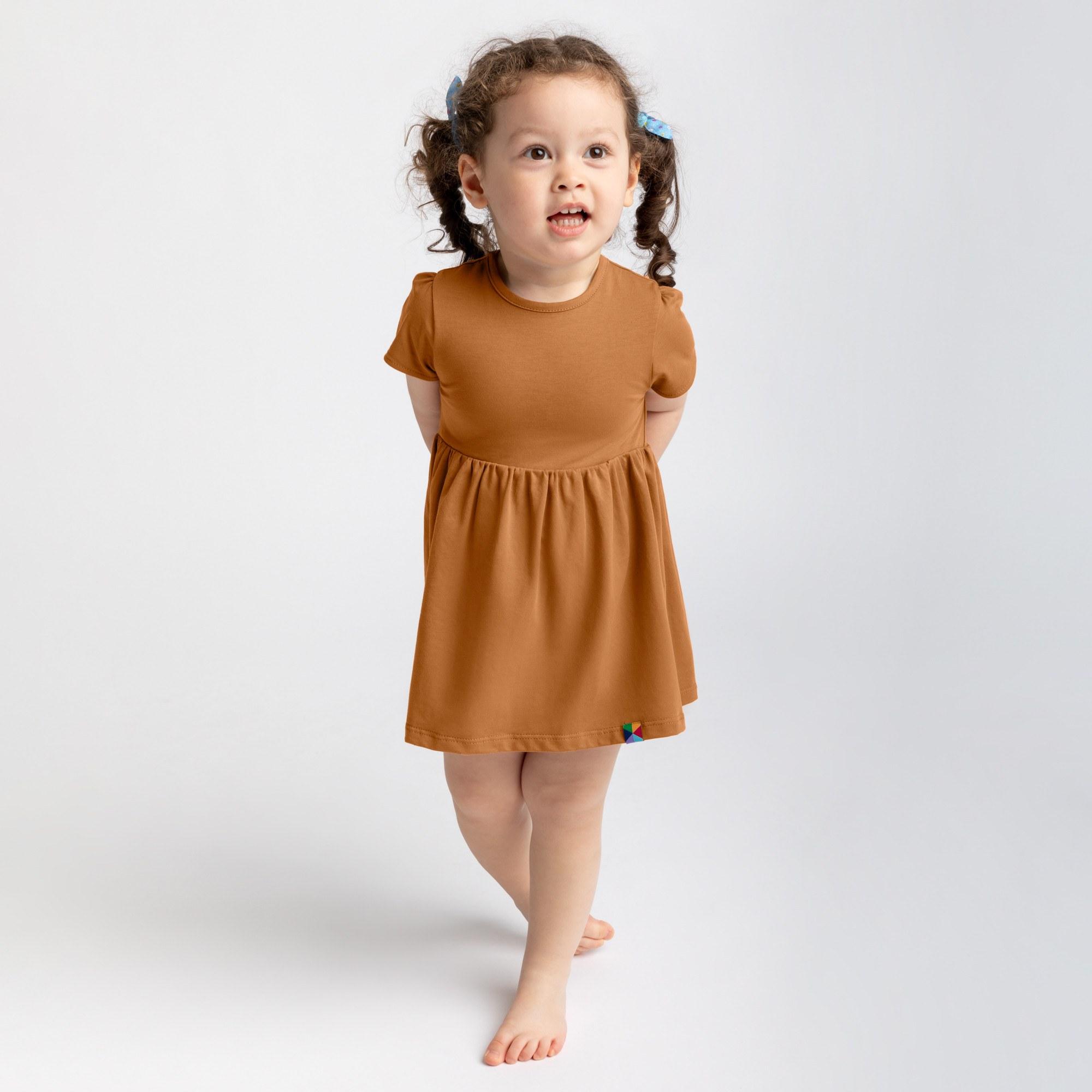 Caramel bodysuit dress