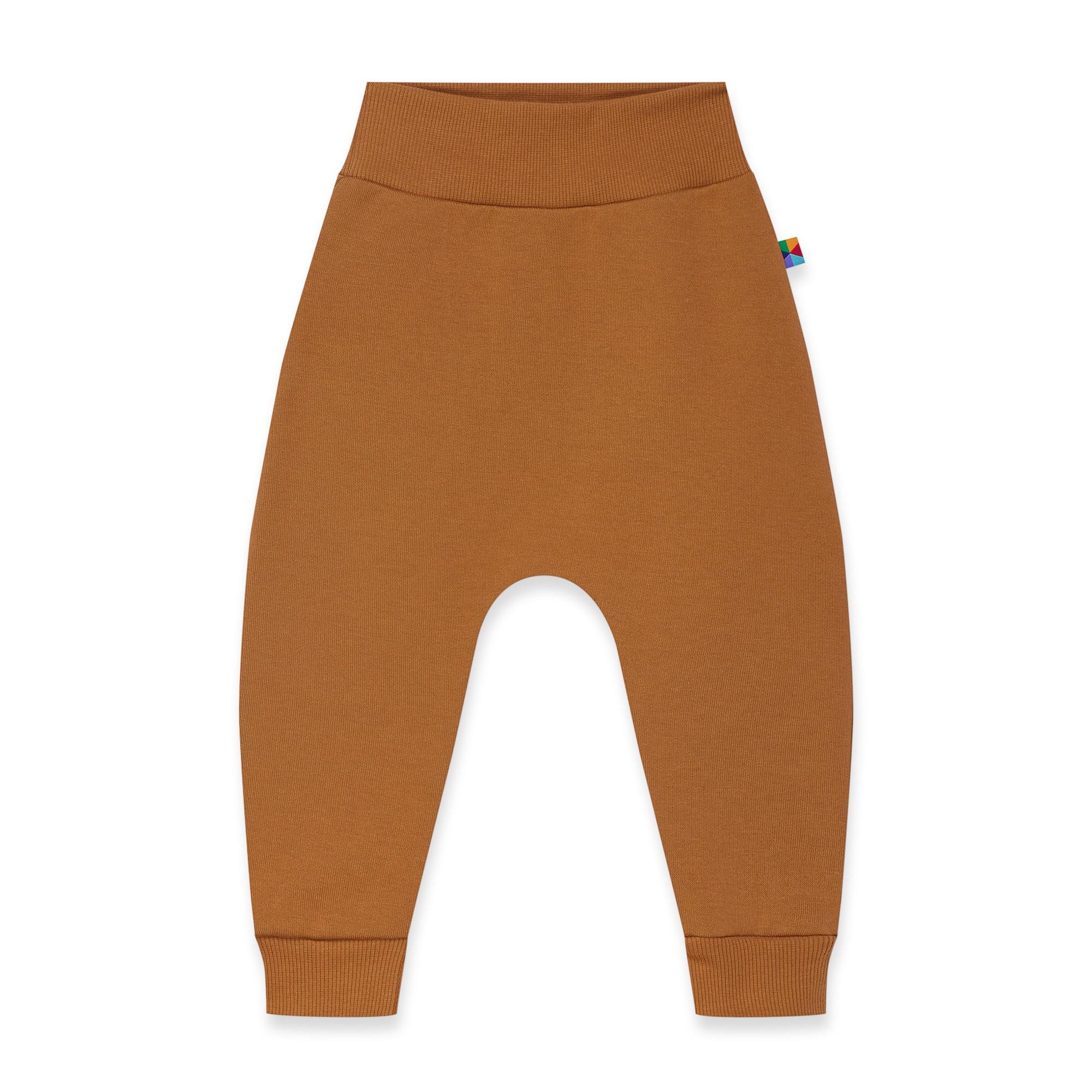 Caramel fleece-lined joggers Baby