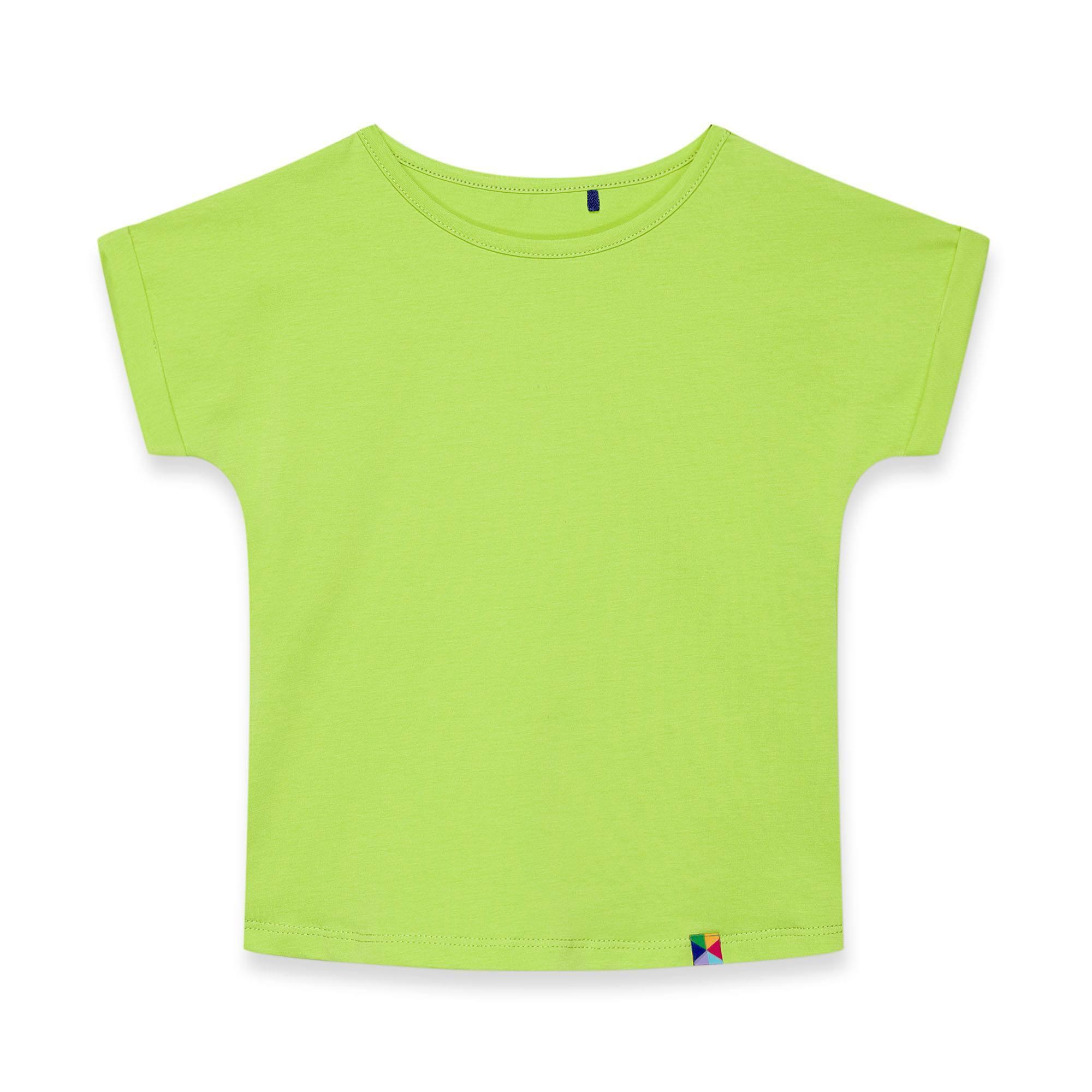 Lime green crew neck shirt Junior