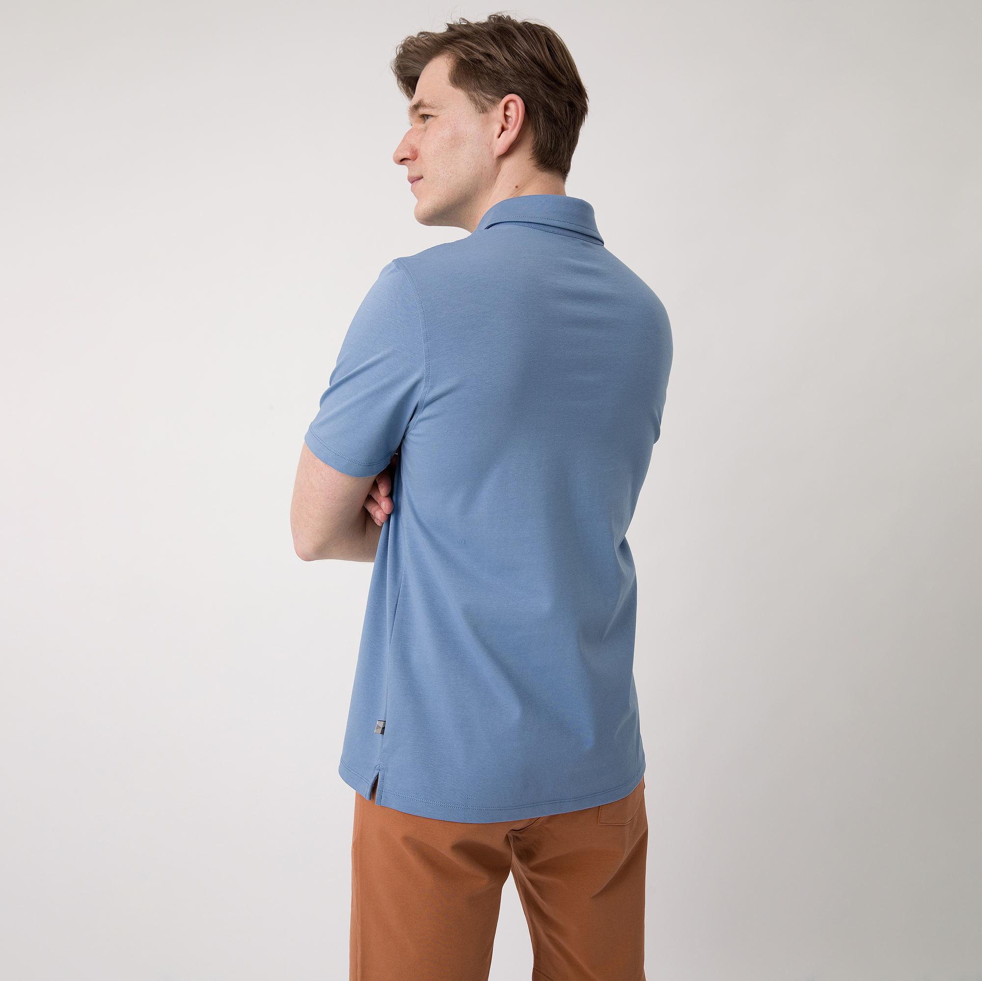 Sky blue polo shirt Men