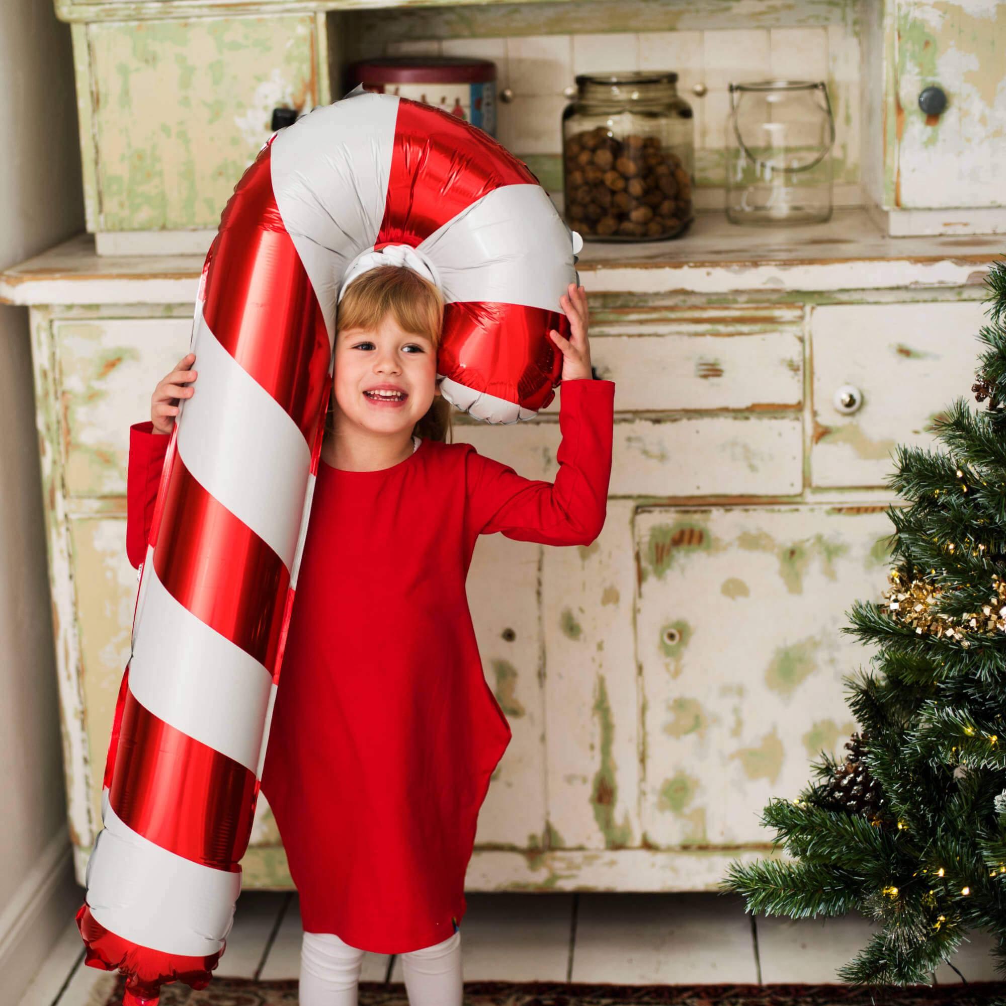 Red dress with pockets