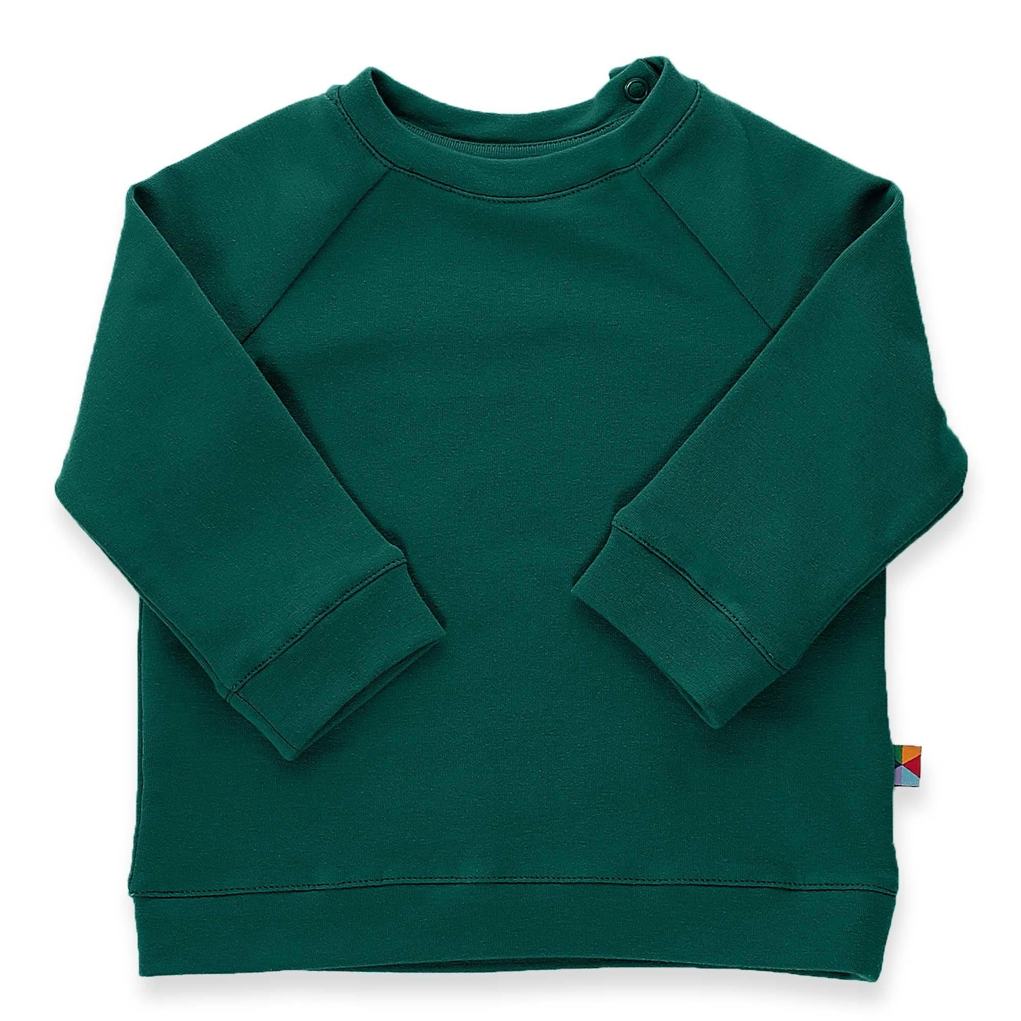 Bottle-green pullover sweatshirt Baby