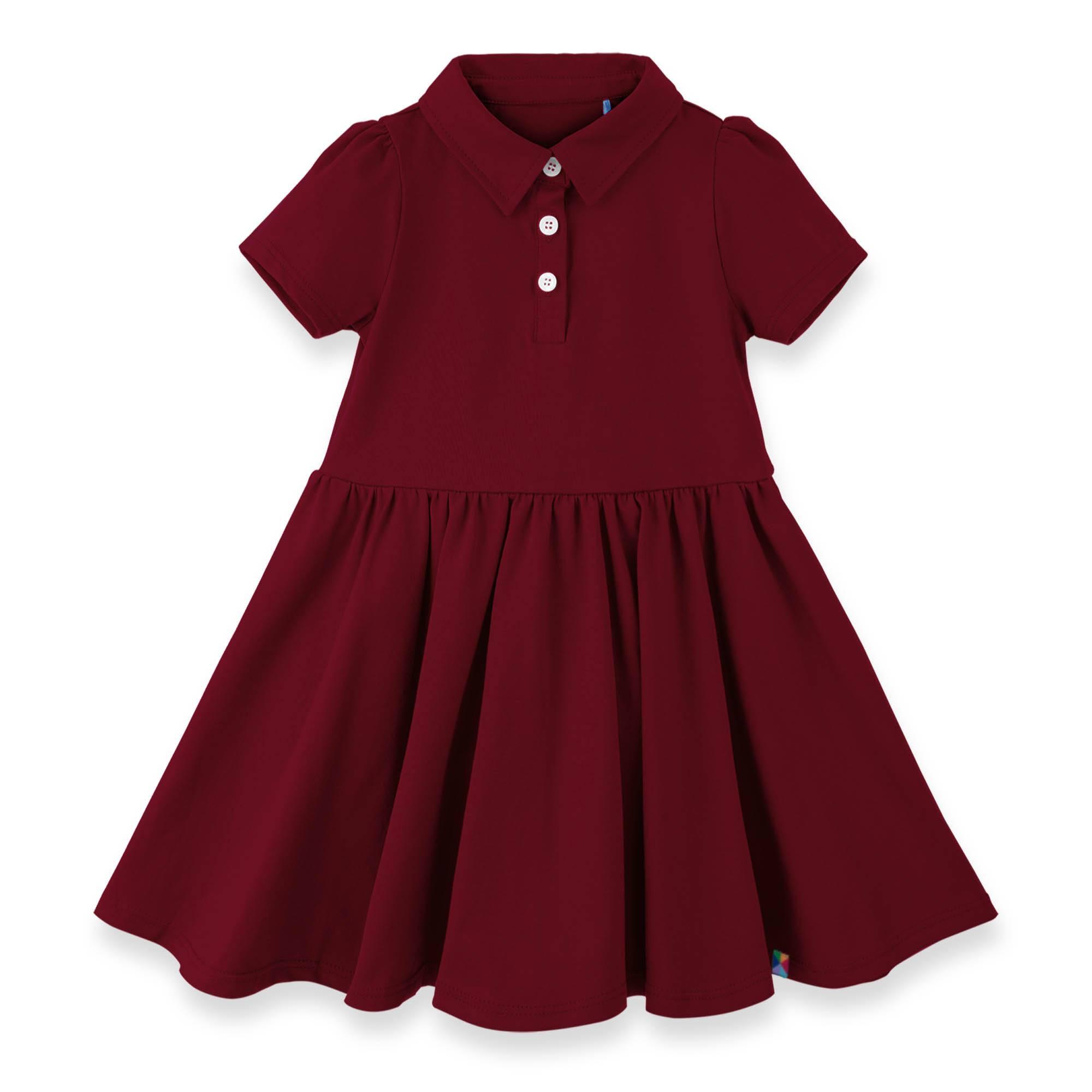 Burgundy polo dress