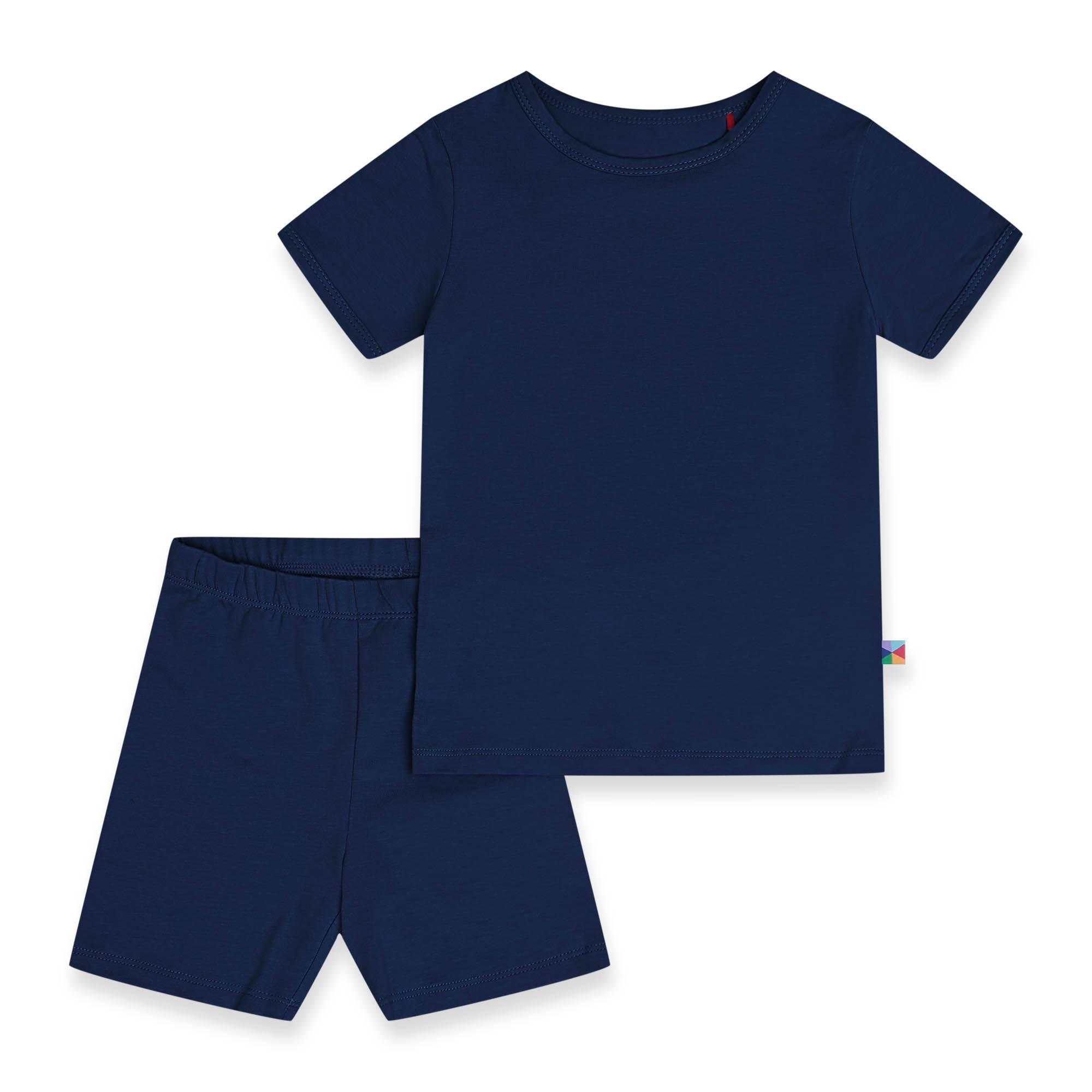 Navy blue short sleeve pyjamas