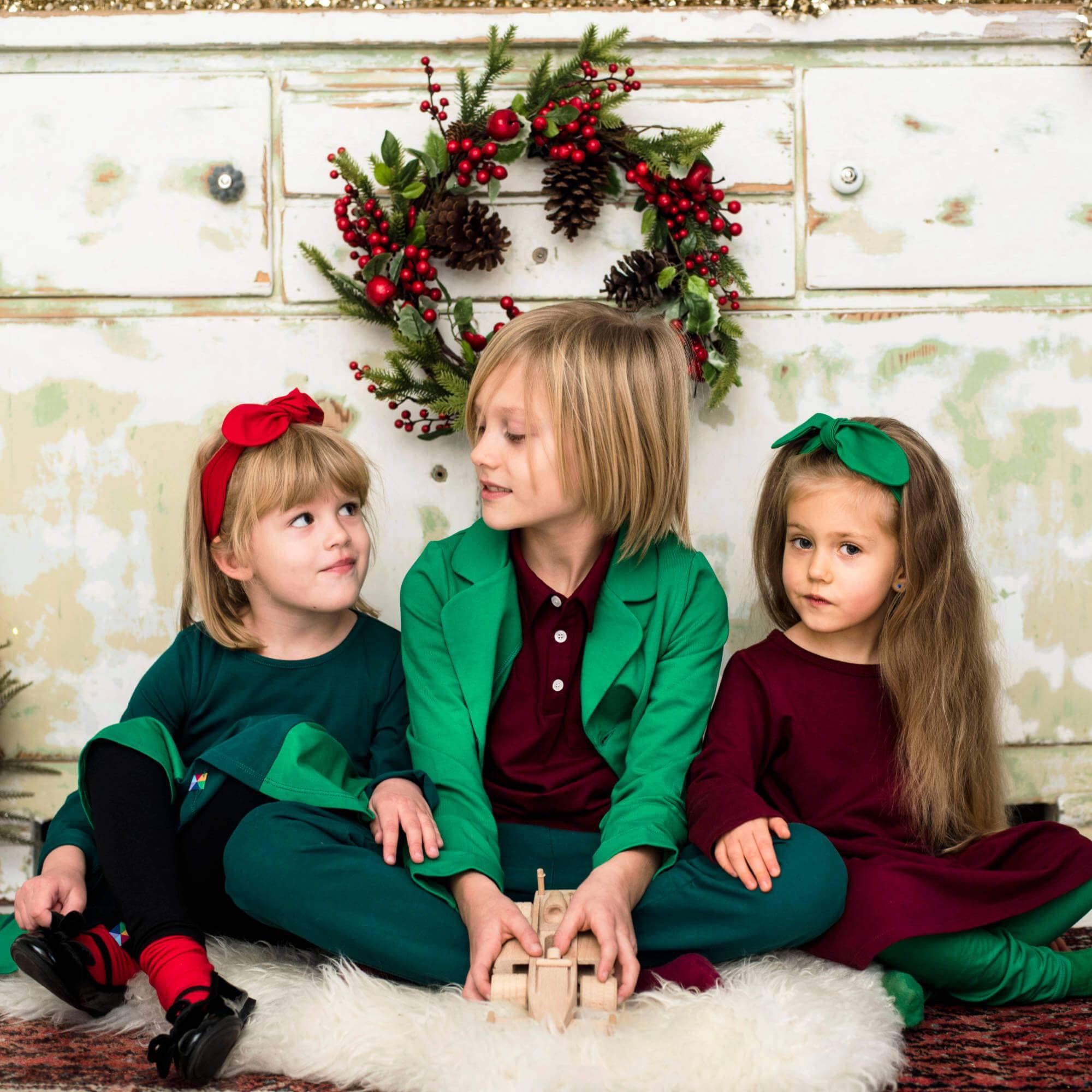 Burgundy flared sweatshirt dress