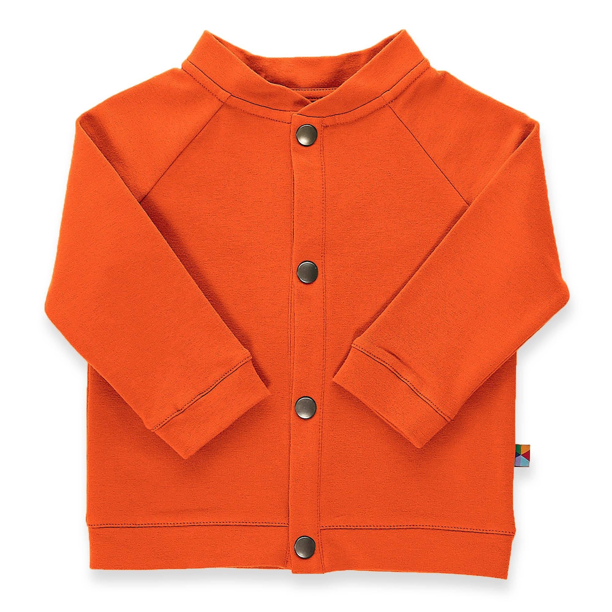 Orange button-up bomber jacket Baby