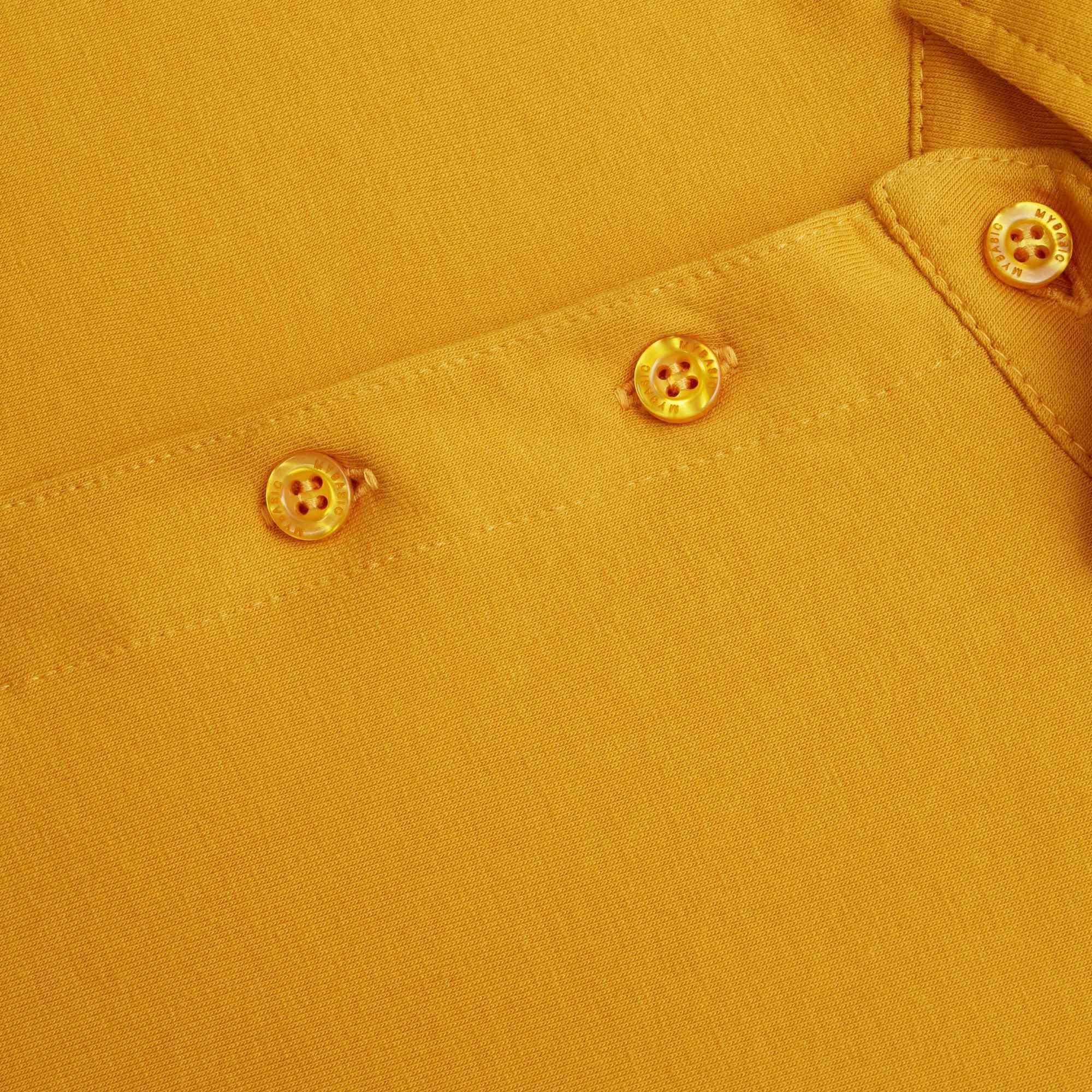 Mustard polo shirt Men