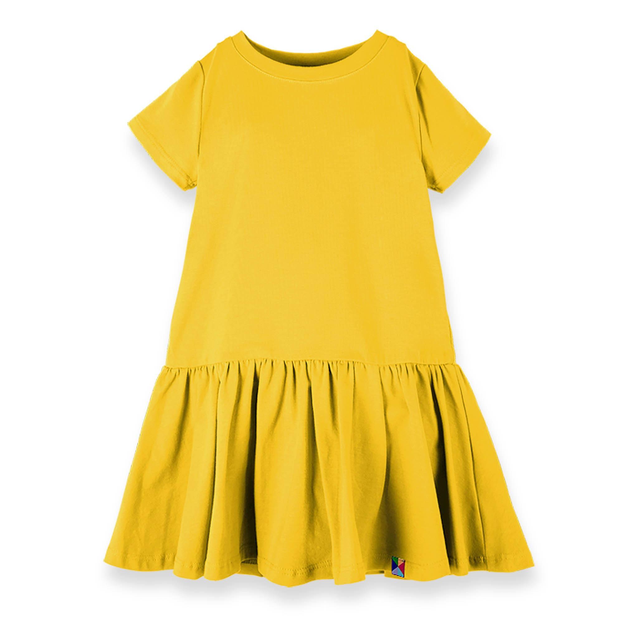 Yellow frill dress