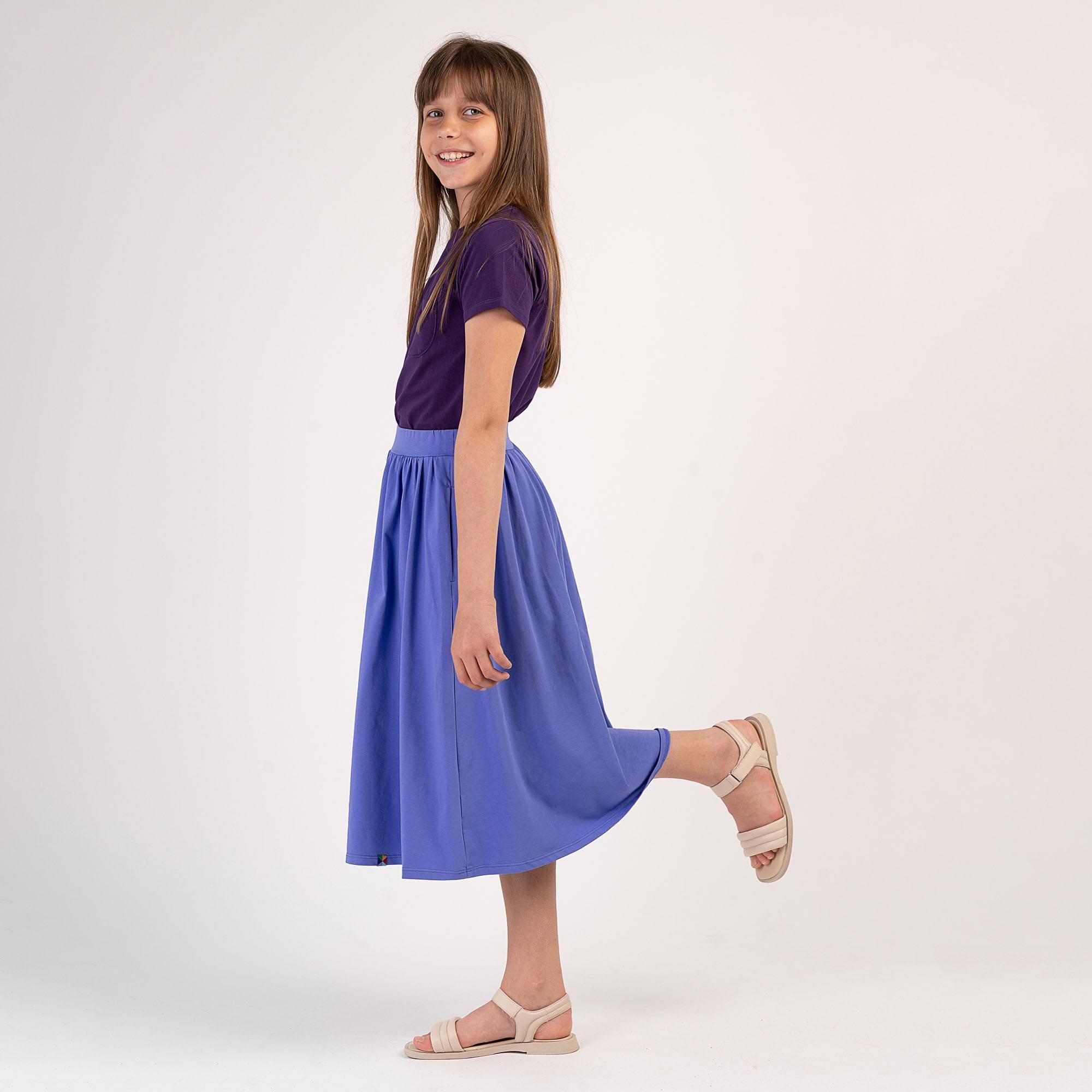 Very peri midi skirt with pockets Junior