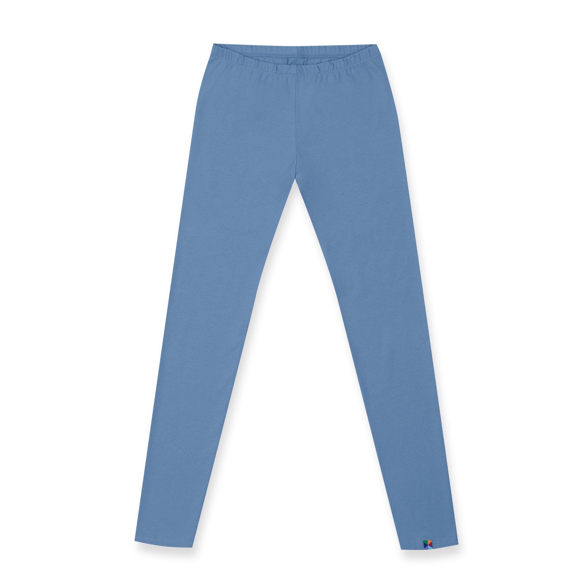 Sky blue elastic waist leggings