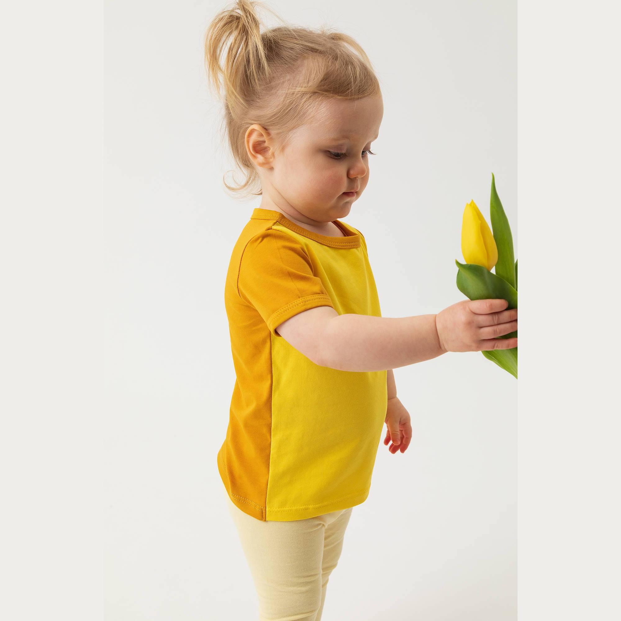 Yellow - mustard two-tone shirt Baby