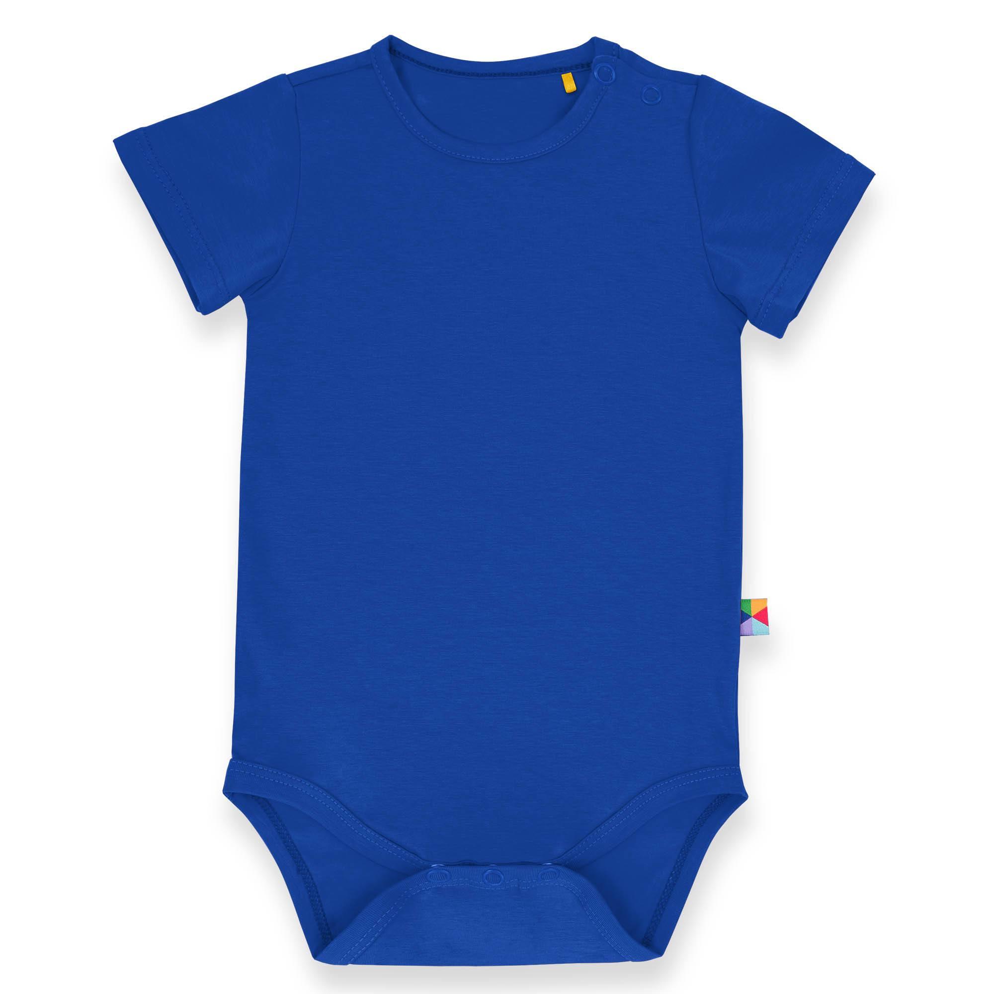 Blue short sleeve bodysuit