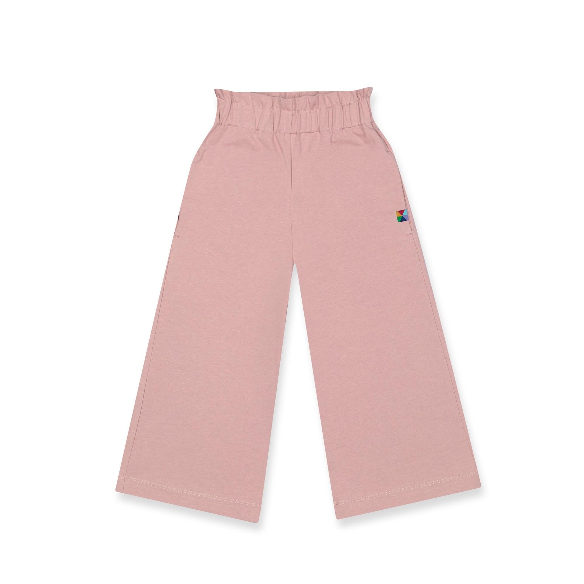 Pastel pink culotte trousers