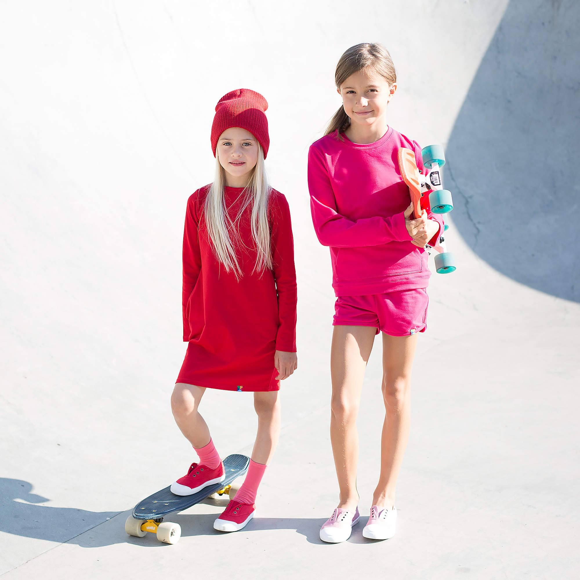 Red dress with pockets