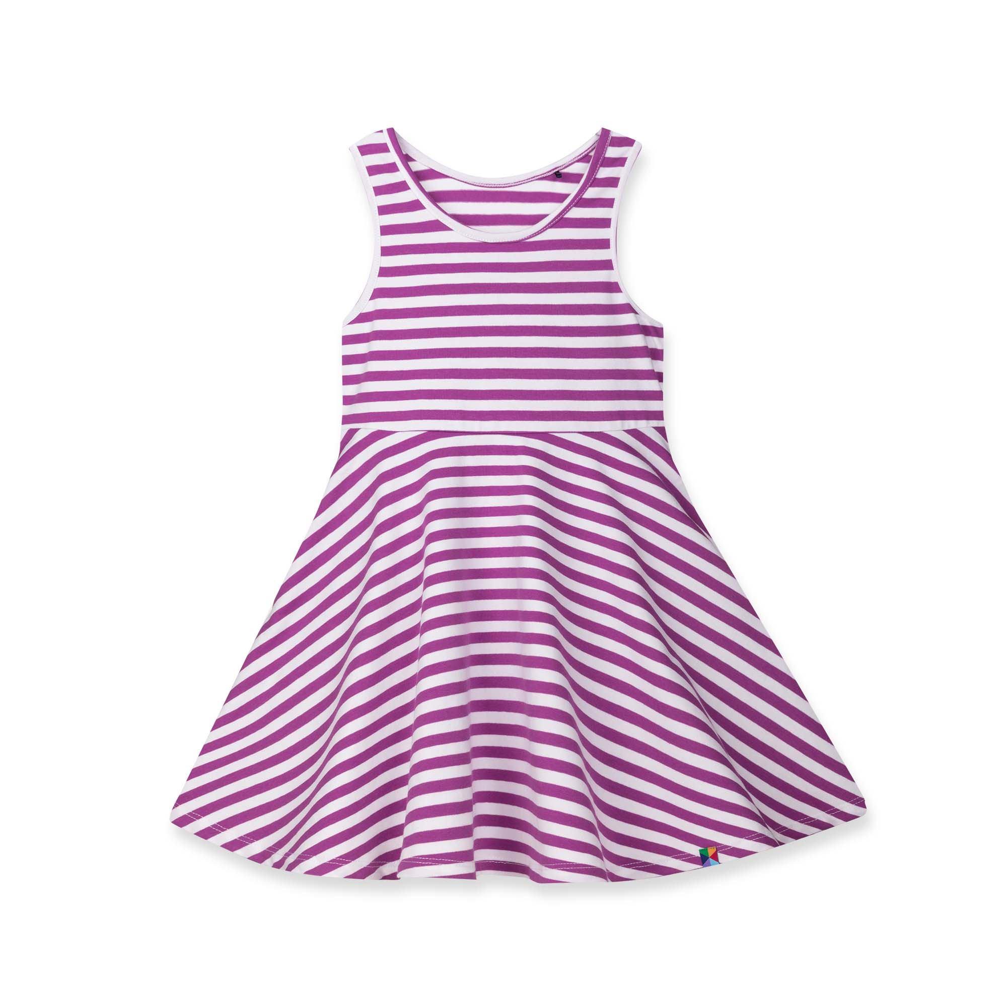 Violet stripes striped sleeveless dress