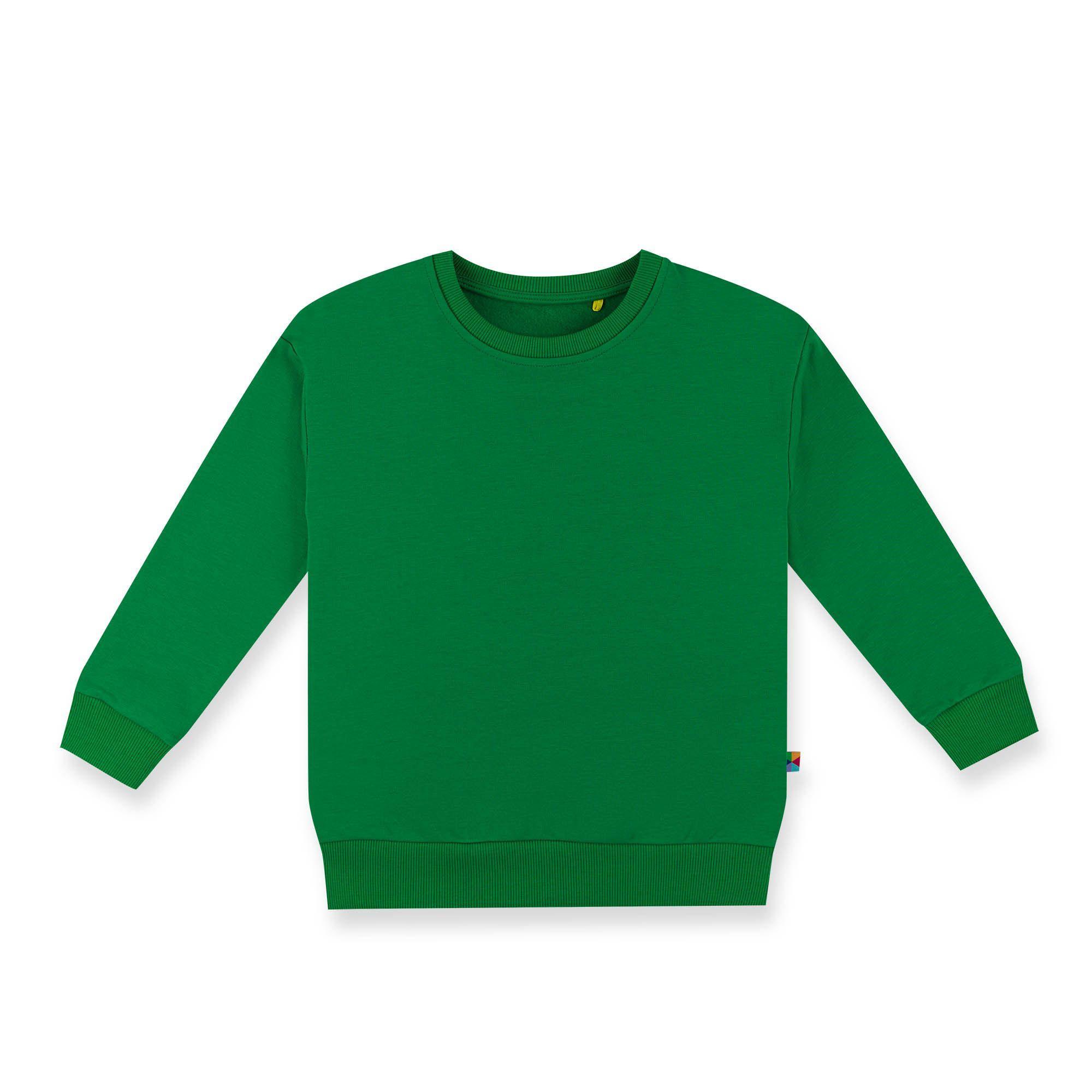 Green fleece-lined sweatshirt