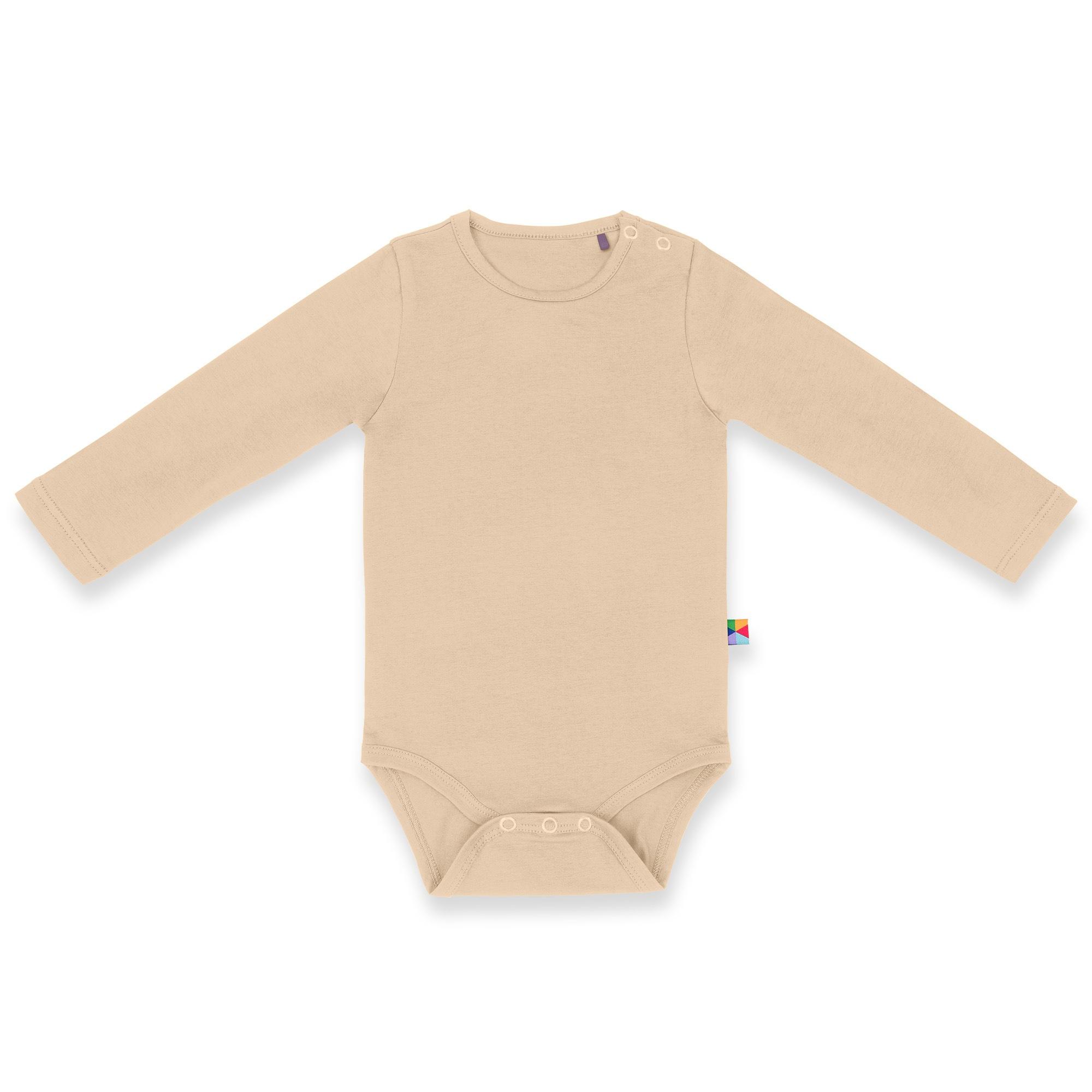 Beige long sleeve bodysuit