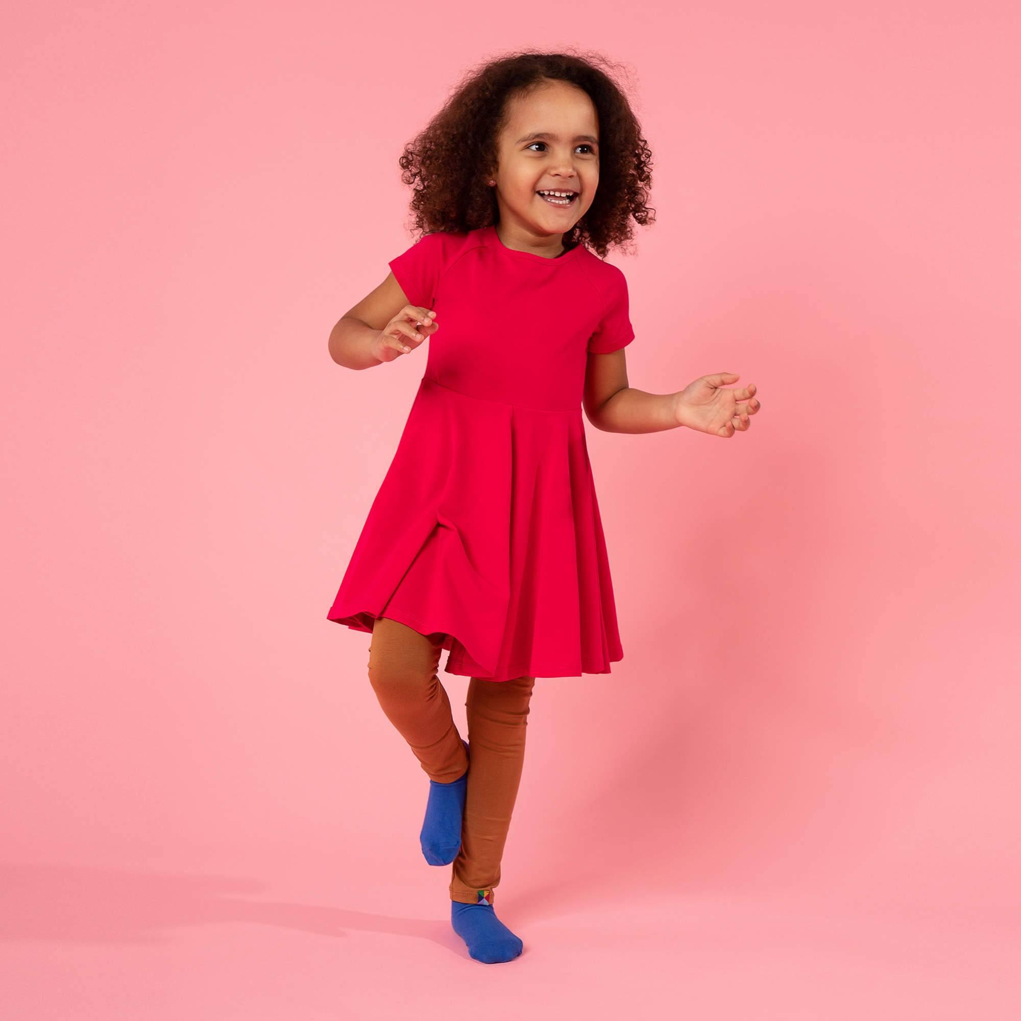 Pink short sleeve dress