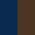 navy blue - brown