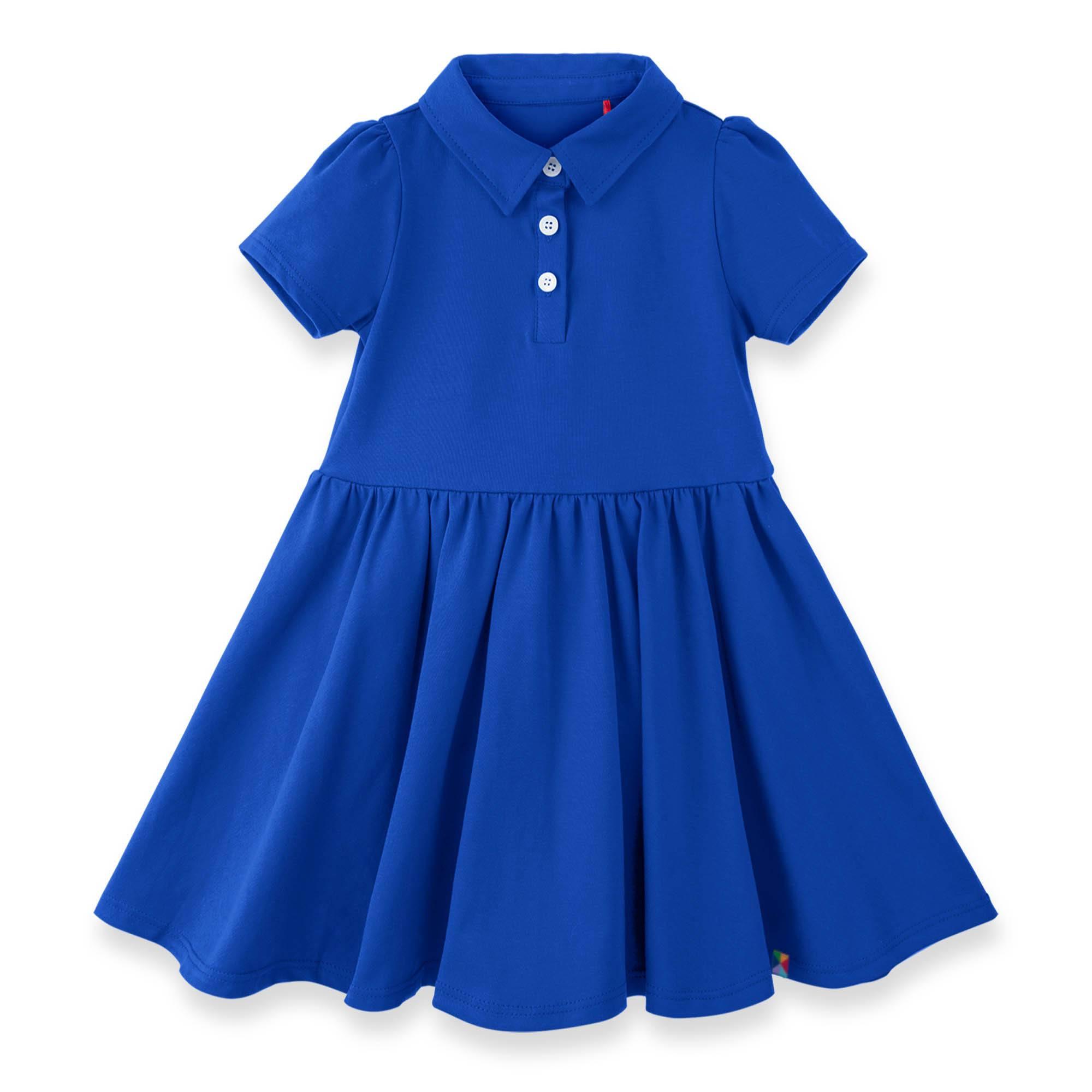 Blue polo dress