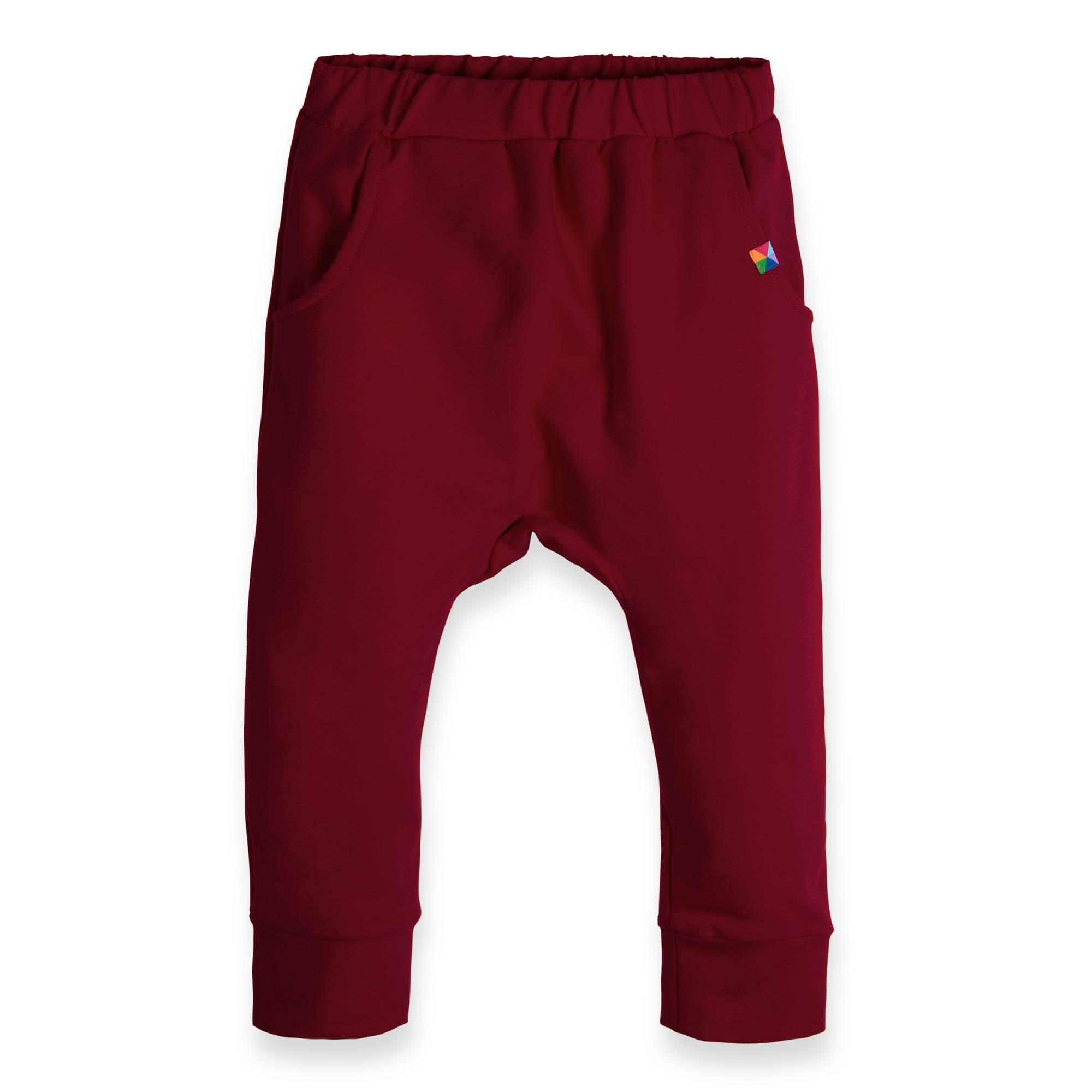 Burgundy baggy pants